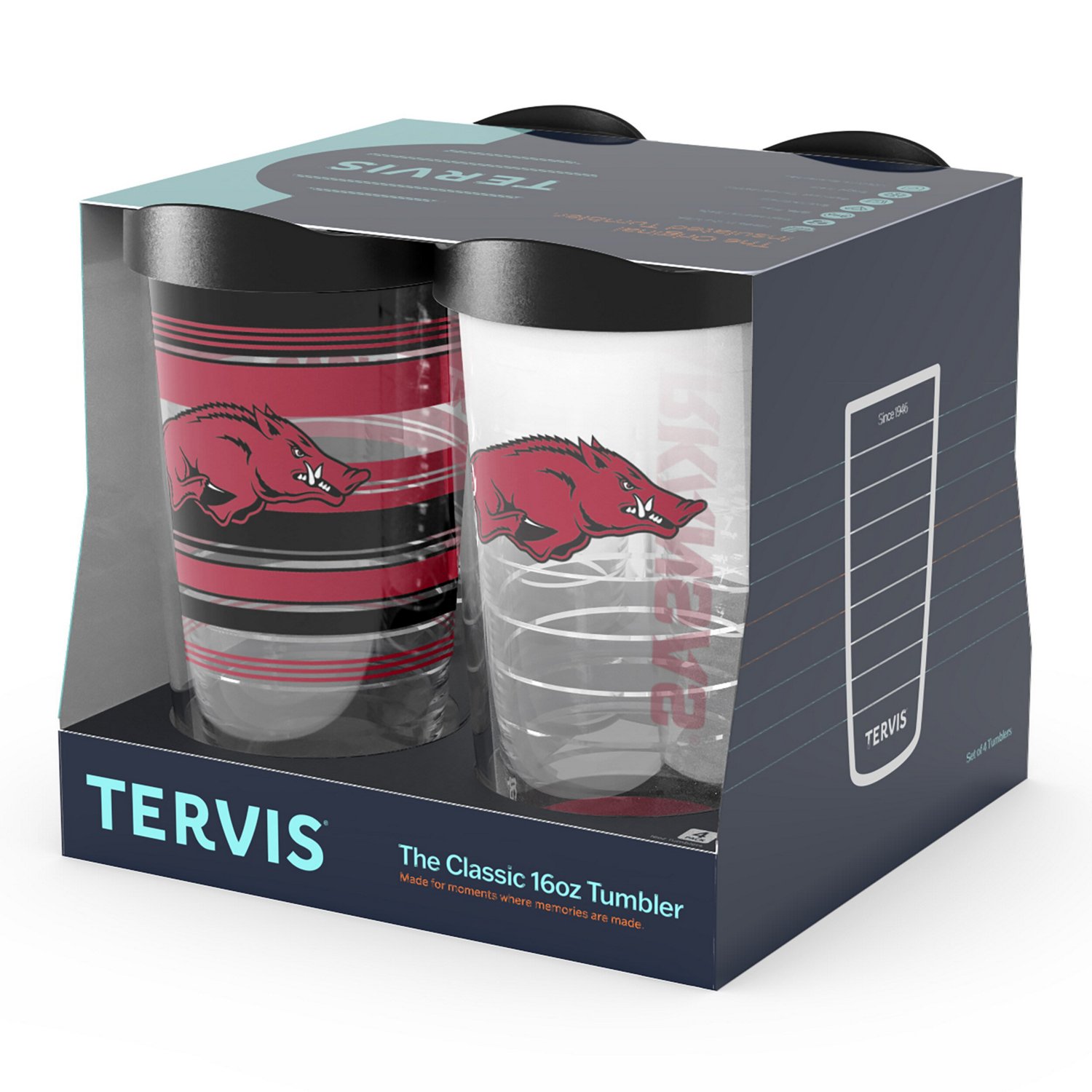 Tervis Arkansas Razorbacks Four-Pack 16oz Classic Tumbler Set - view number 3