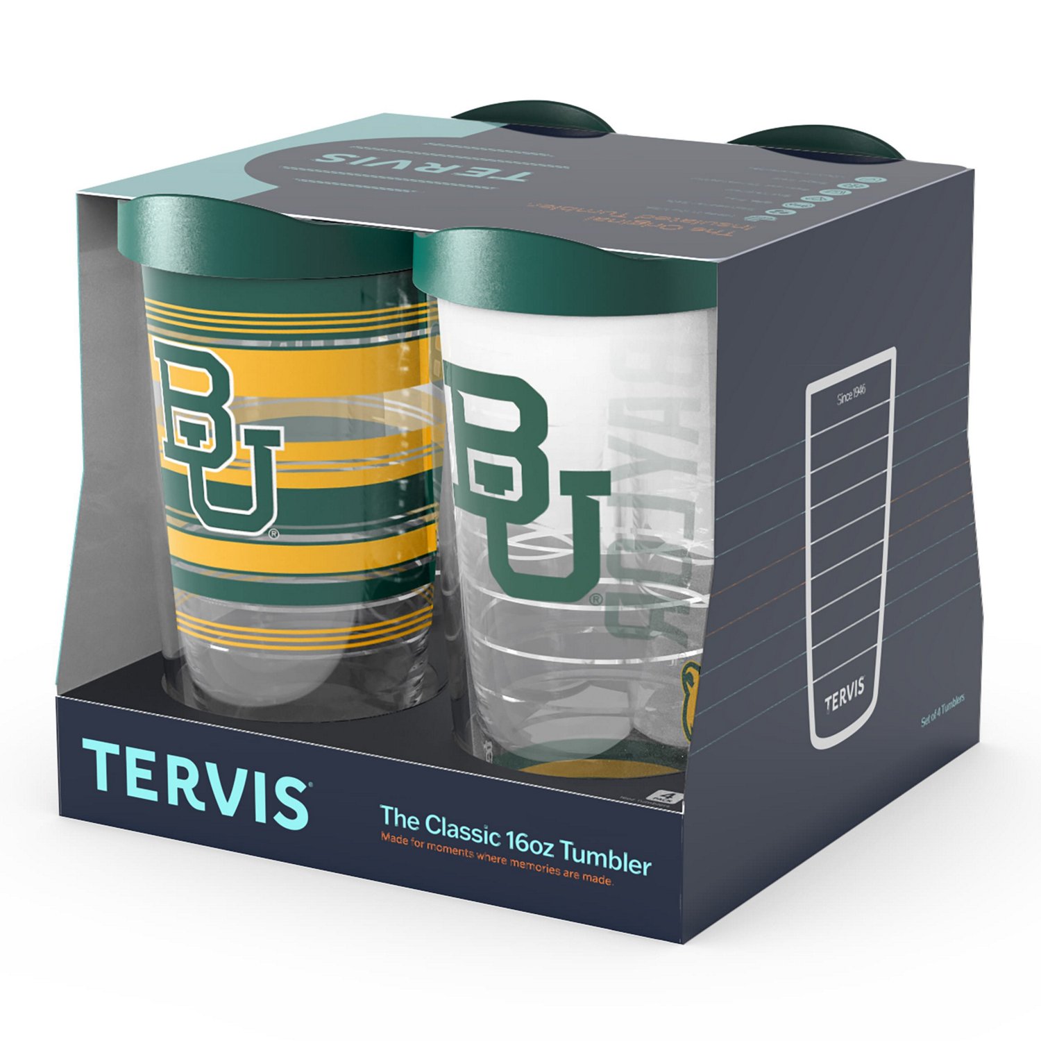 Tervis Baylor Bears Four-Pack 16oz Classic Tumbler Set - view number 3