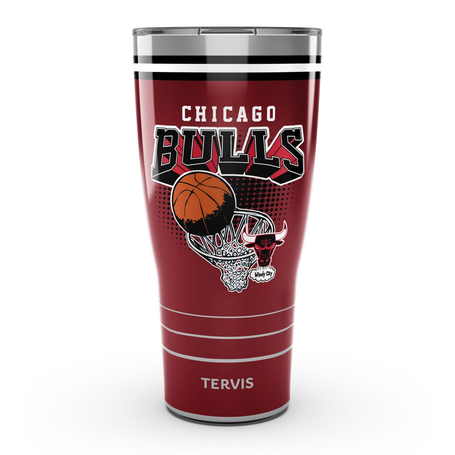 Tervis Chicago Bulls 30oz DuraPrint Vintage Stainless Steel Travel Tumbler - view number 1