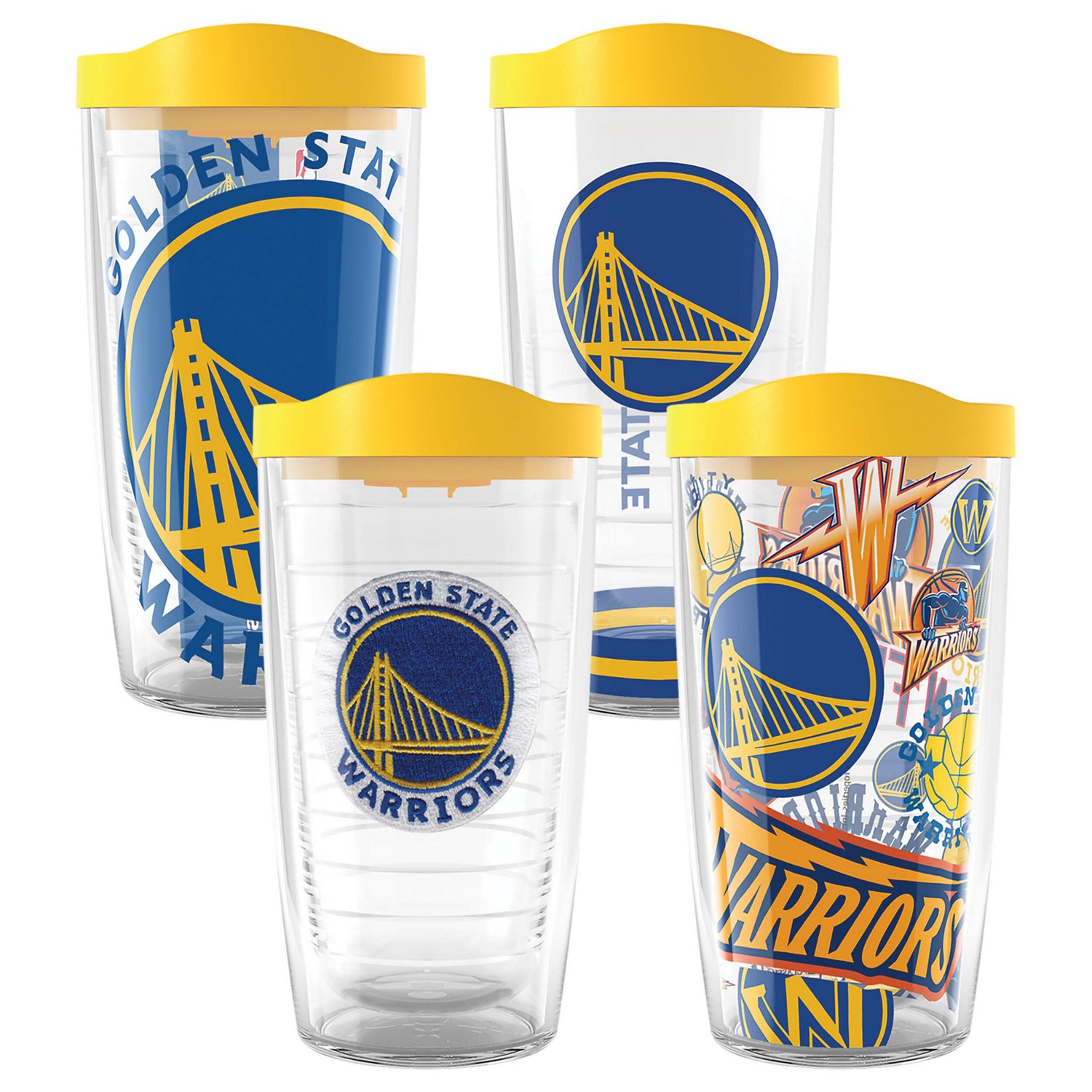 Tervis Golden State Warriors Four-Pack 16oz Classic Tumbler Set