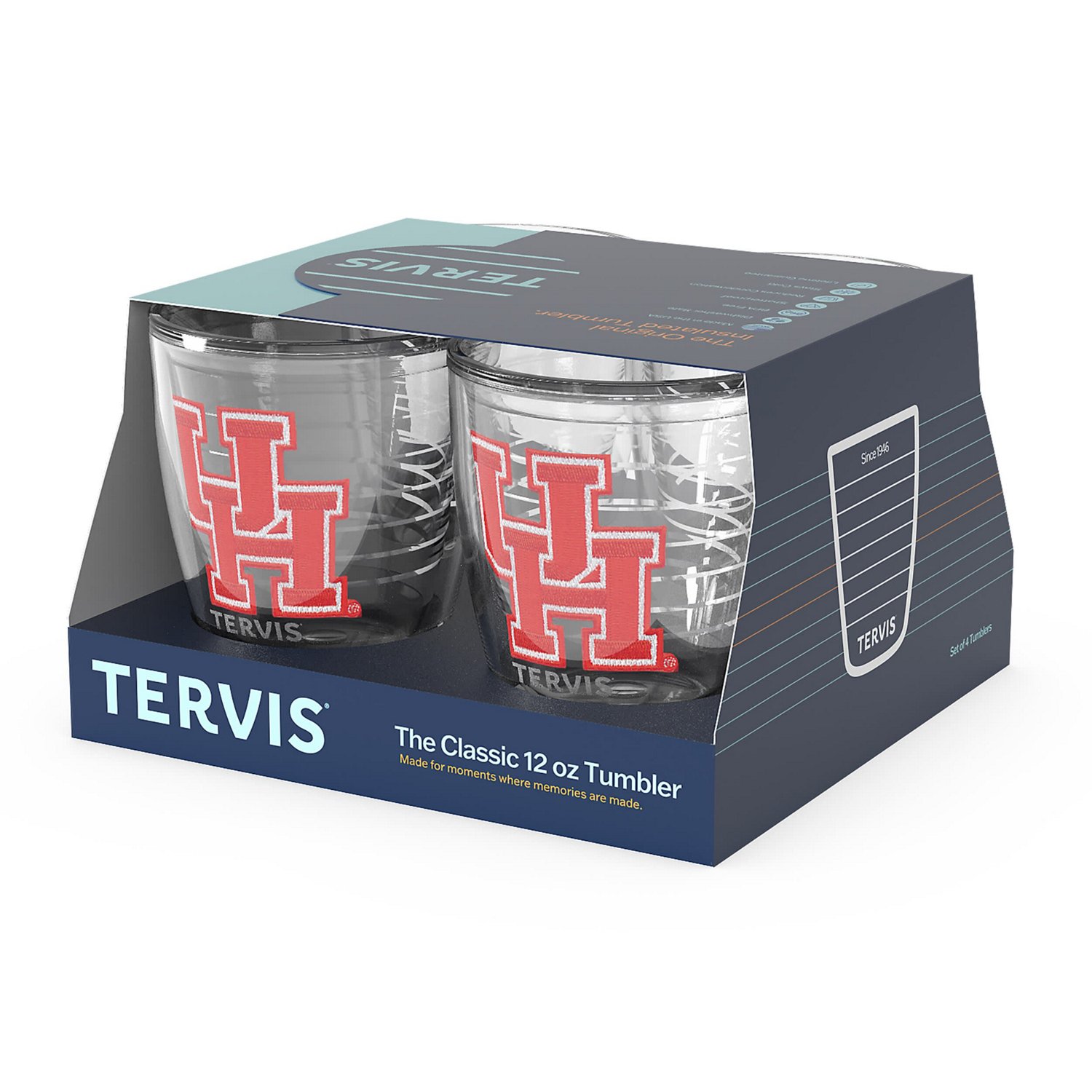 Tervis Houston Cougars 4-Pack 12oz Emblem Tumbler Set - view number 3