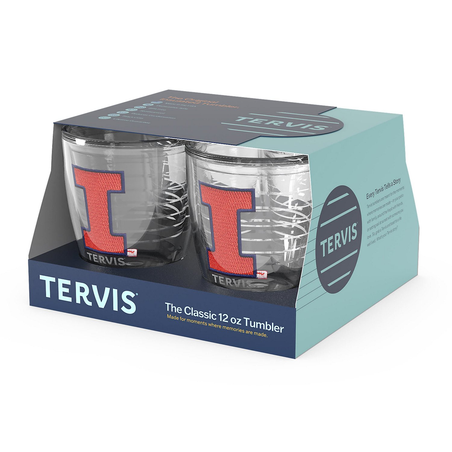 Tervis Illinois Fighting Illini 4-Pack 12oz Emblem Tumbler Set - view number 2