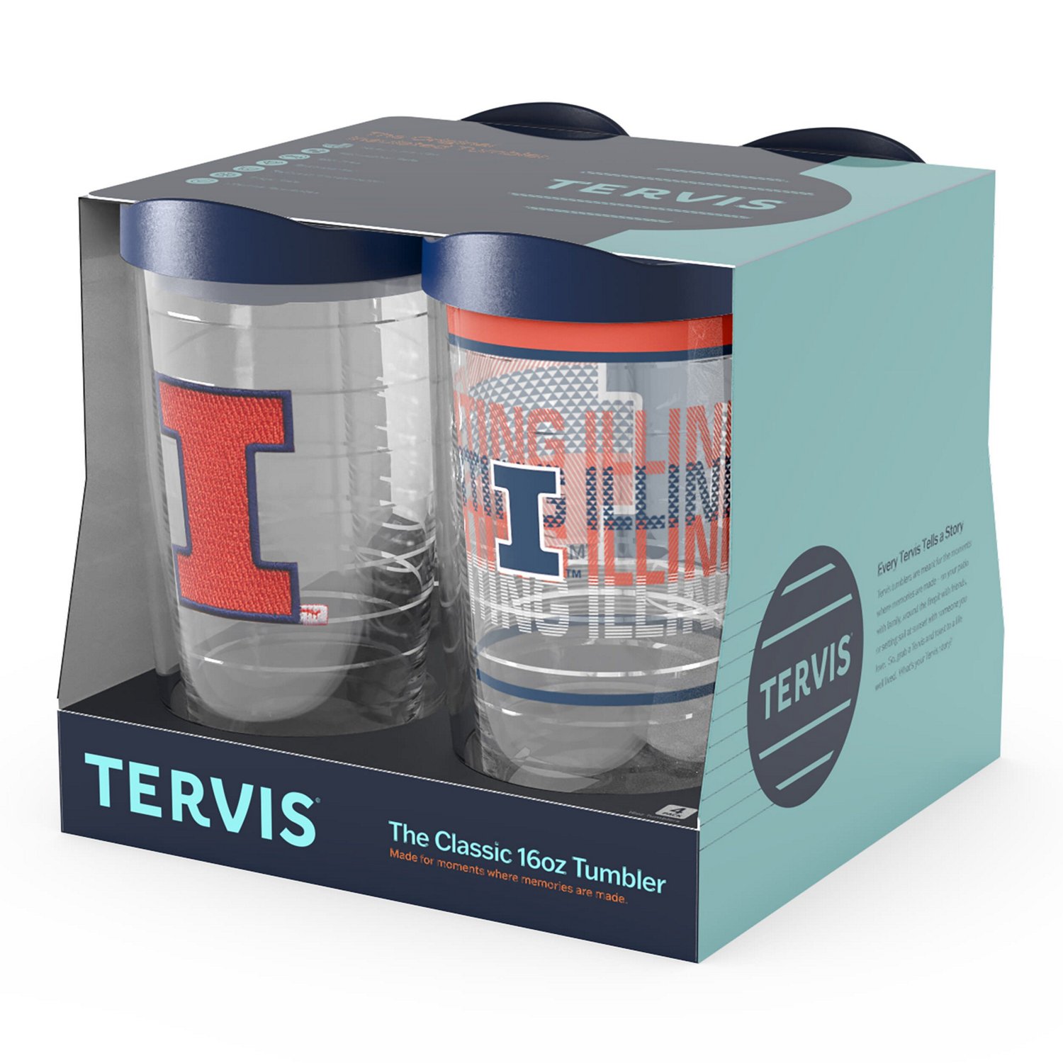 Tervis Illinois Fighting Illini Four-Pack 16oz Classic Tumbler Set - view number 2