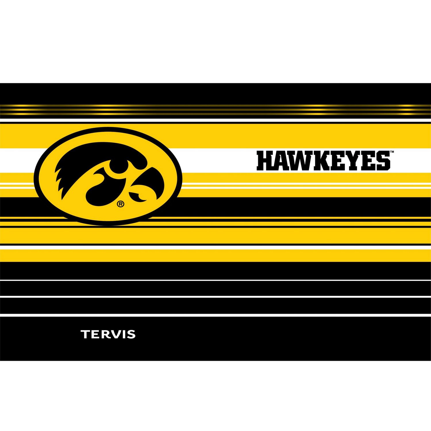 Tervis Iowa Hawkeyes 30oz Hype Stripes Stainless Steel Tumbler - view number 2