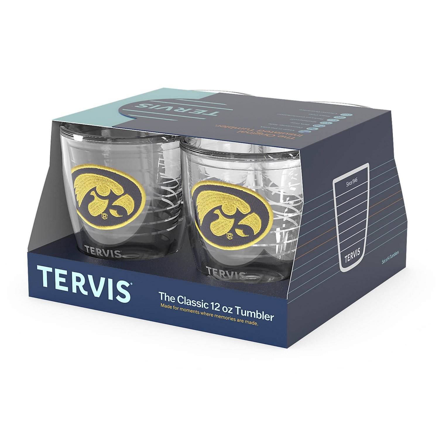 Tervis Iowa Hawkeyes 4-Pack 12oz Emblem Tumbler Set - view number 3