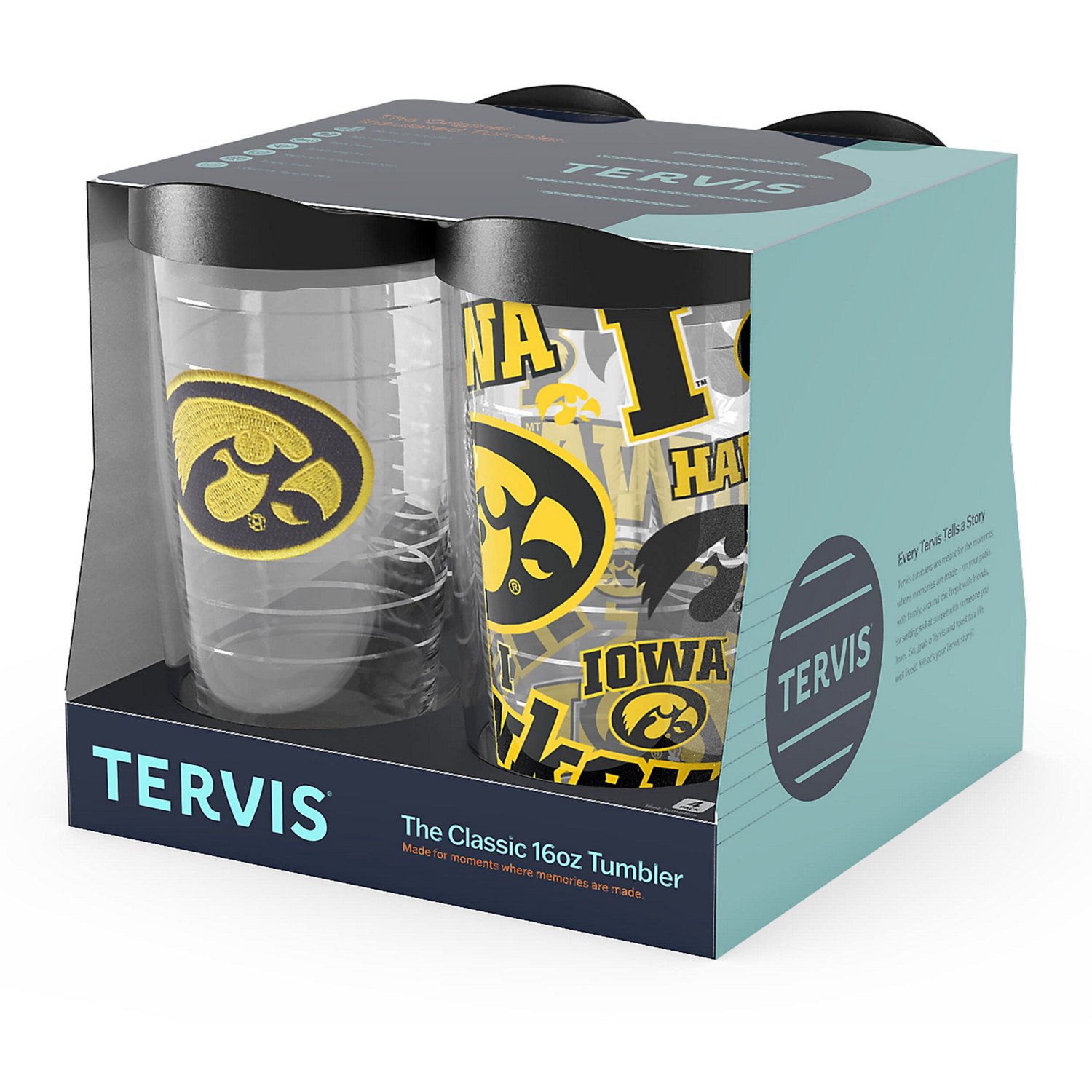 Tervis Iowa Hawkeyes Four-Pack 16oz Classic Tumbler Set - view number 2