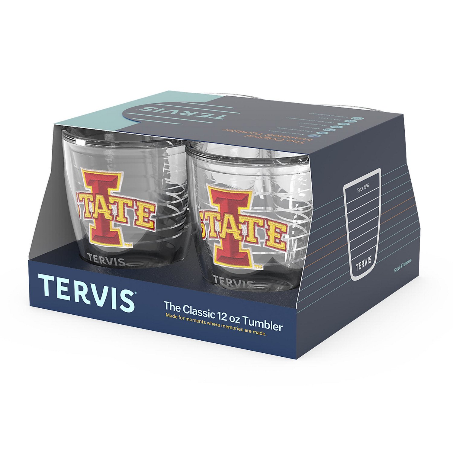 Tervis Iowa State Cyclones 4-Pack 12oz Emblem Tumbler Set - view number 3