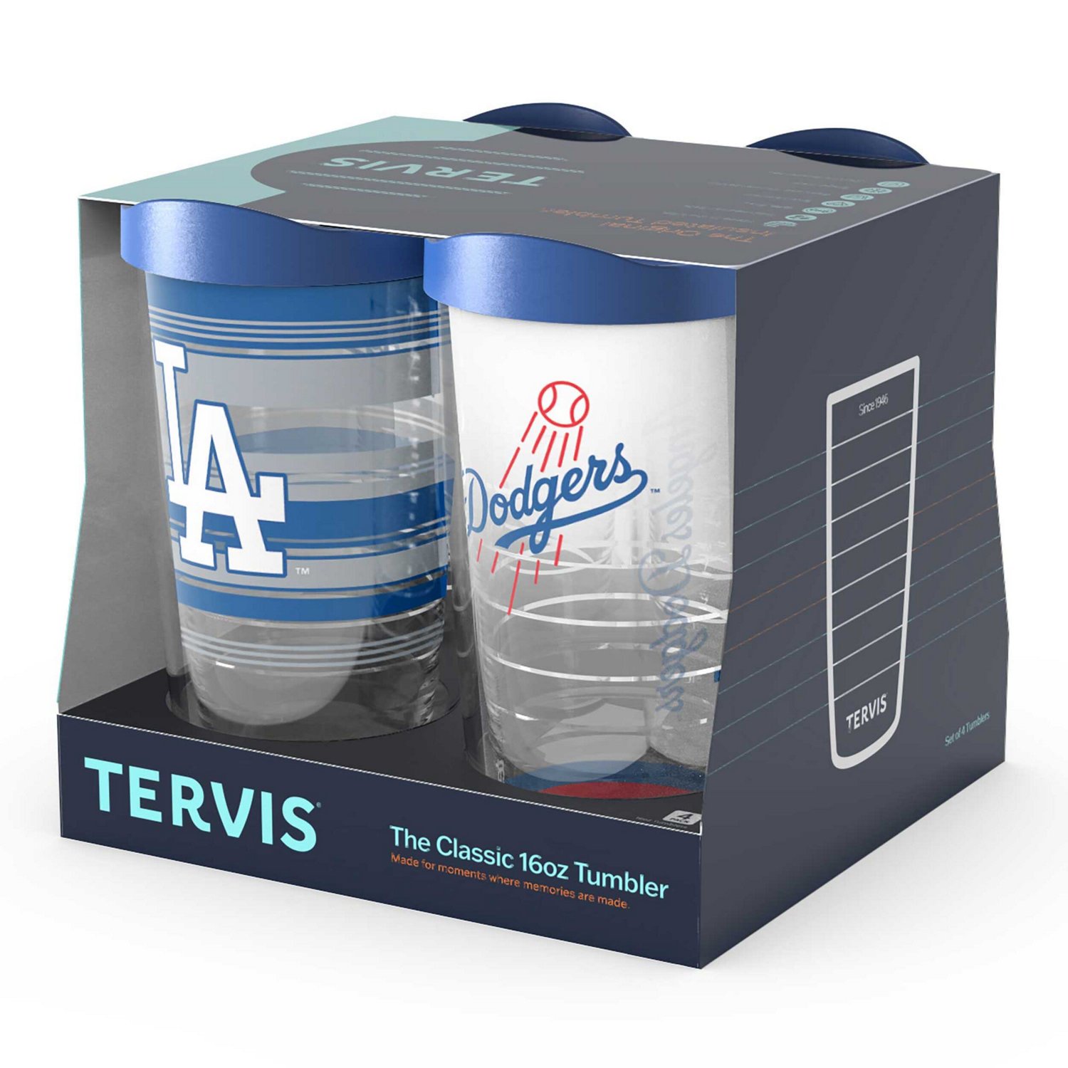 Tervis Los Angeles Dodgers Four-Pack 16oz Classic Tumbler Set - view number 3