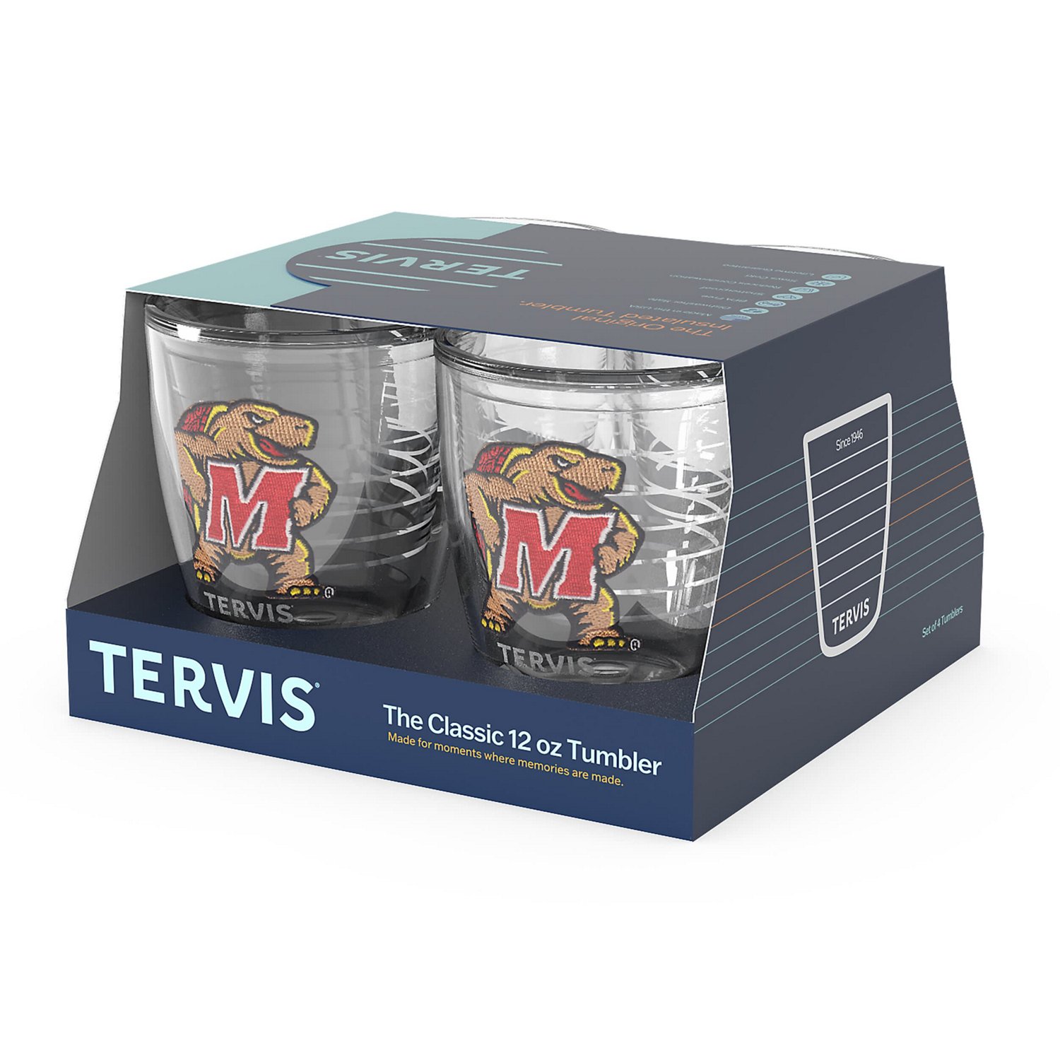 Tervis Maryland Terrapins 4-Pack 12oz Emblem Tumbler Set - view number 3