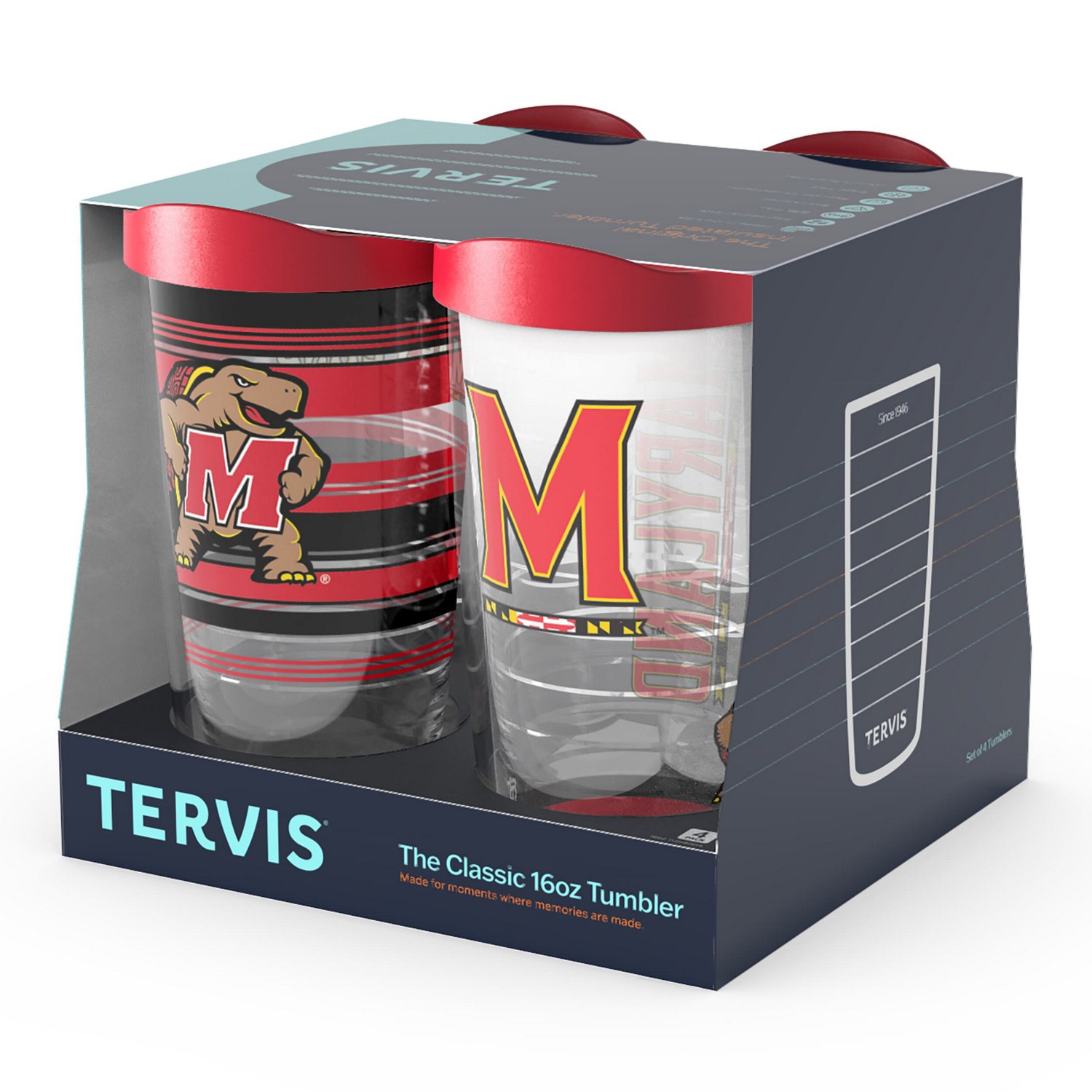 Tervis Maryland Terrapins Four-Pack 16oz Classic Tumbler Set - view number 3