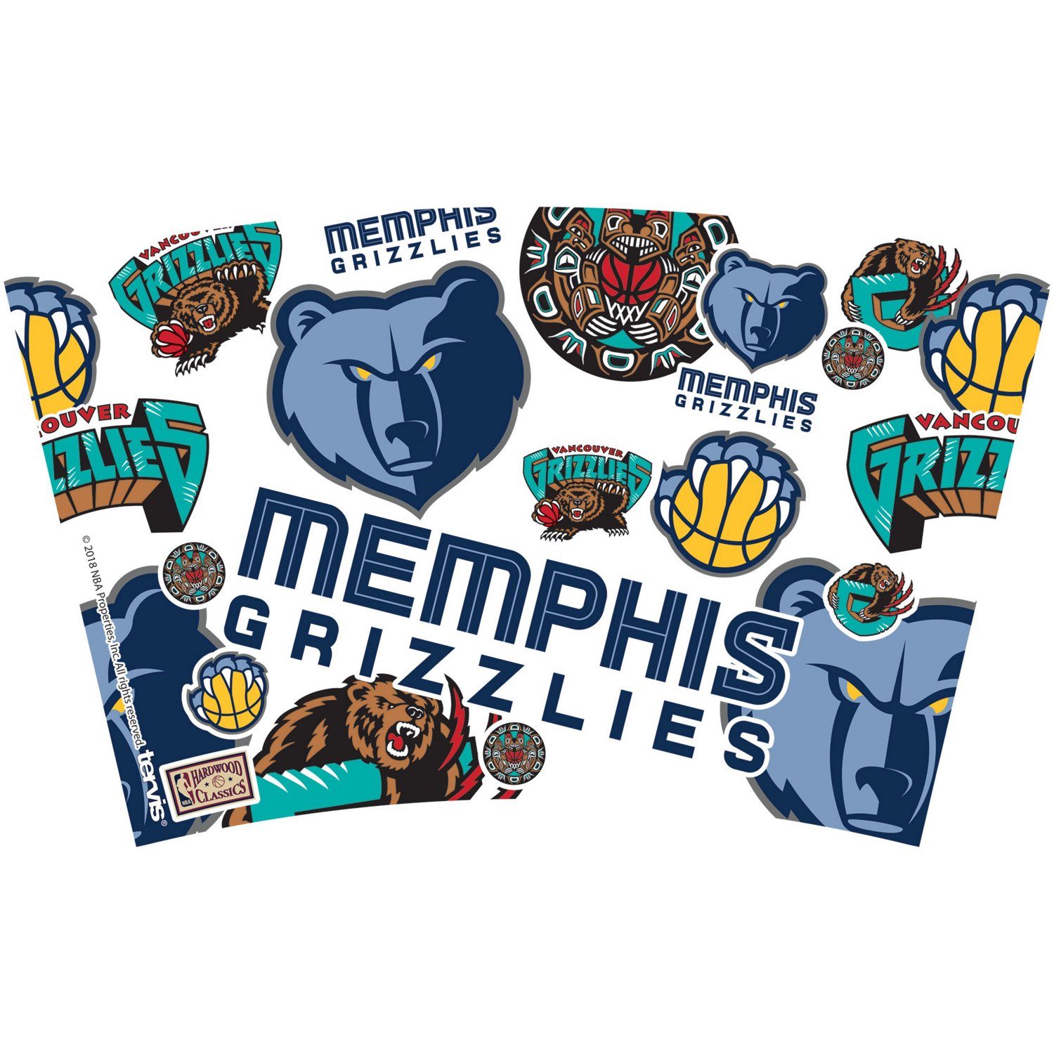 Tervis Memphis Grizzlies Four-Pack 16oz Classic Tumbler Set - view number 3