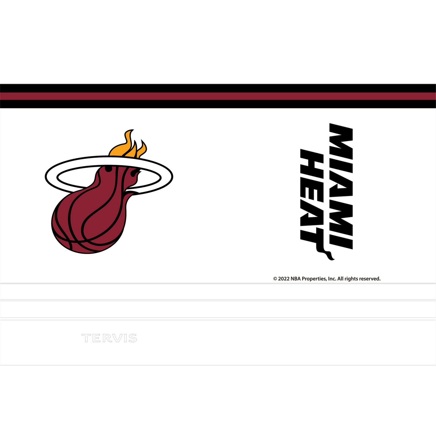 Tervis Miami Heat 30oz Arctic Stainless Steel Tumbler