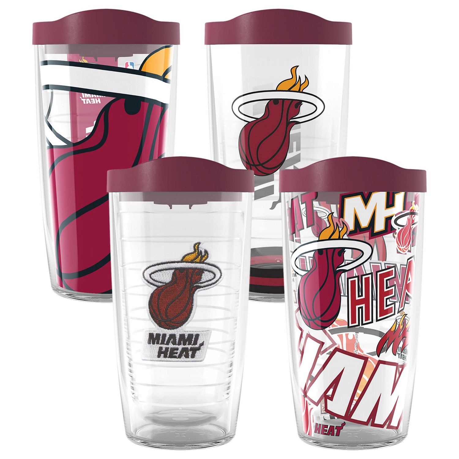 Tervis Miami Heat Four-Pack 16oz Classic Tumbler Set - view number 1