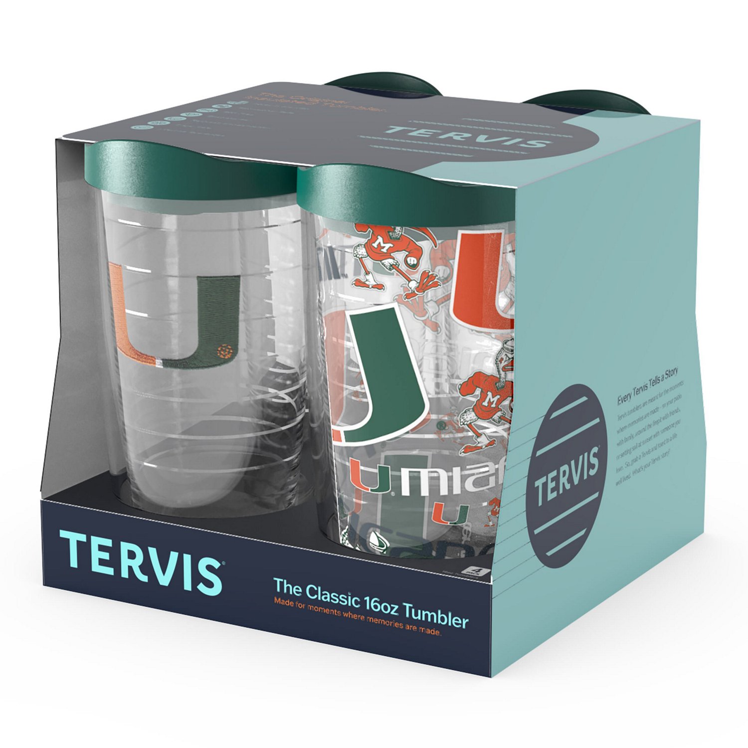 Tervis Miami Hurricanes Four-Pack 16oz Classic Tumbler Set - view number 2