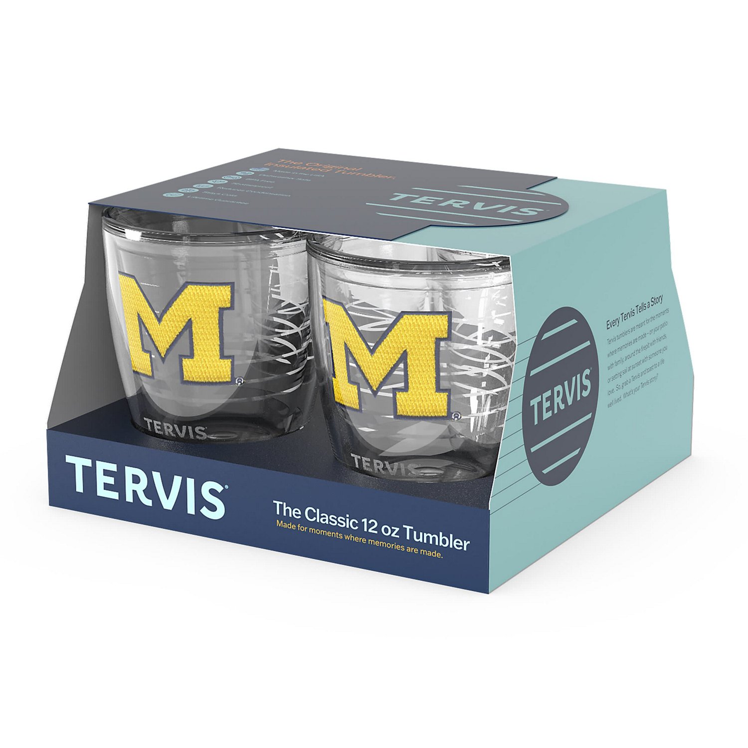 Tervis Michigan Wolverines 4-Pack 12oz Emblem Tumbler Set - view number 2