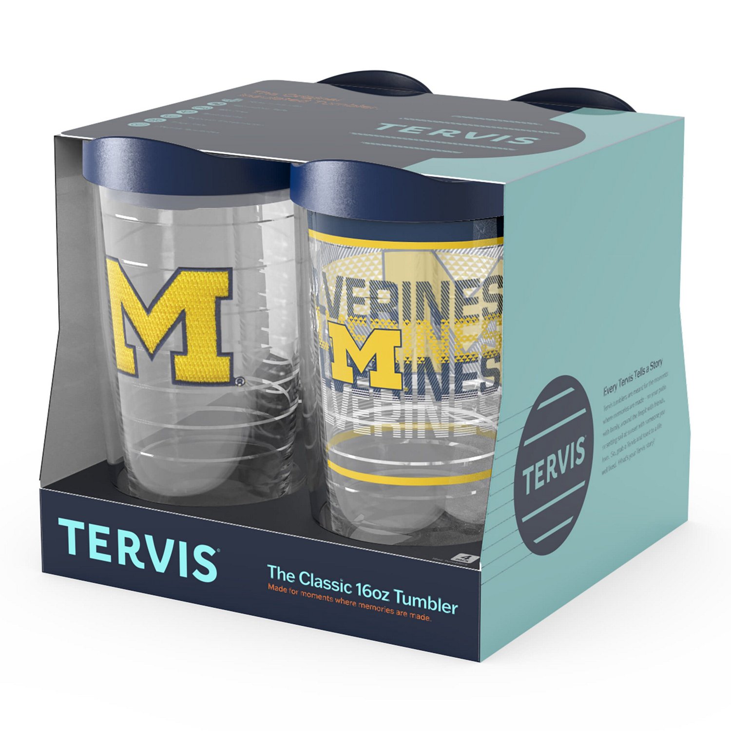 Tervis Michigan Wolverines Four-Pack 16oz Classic Tumbler Set - view number 2