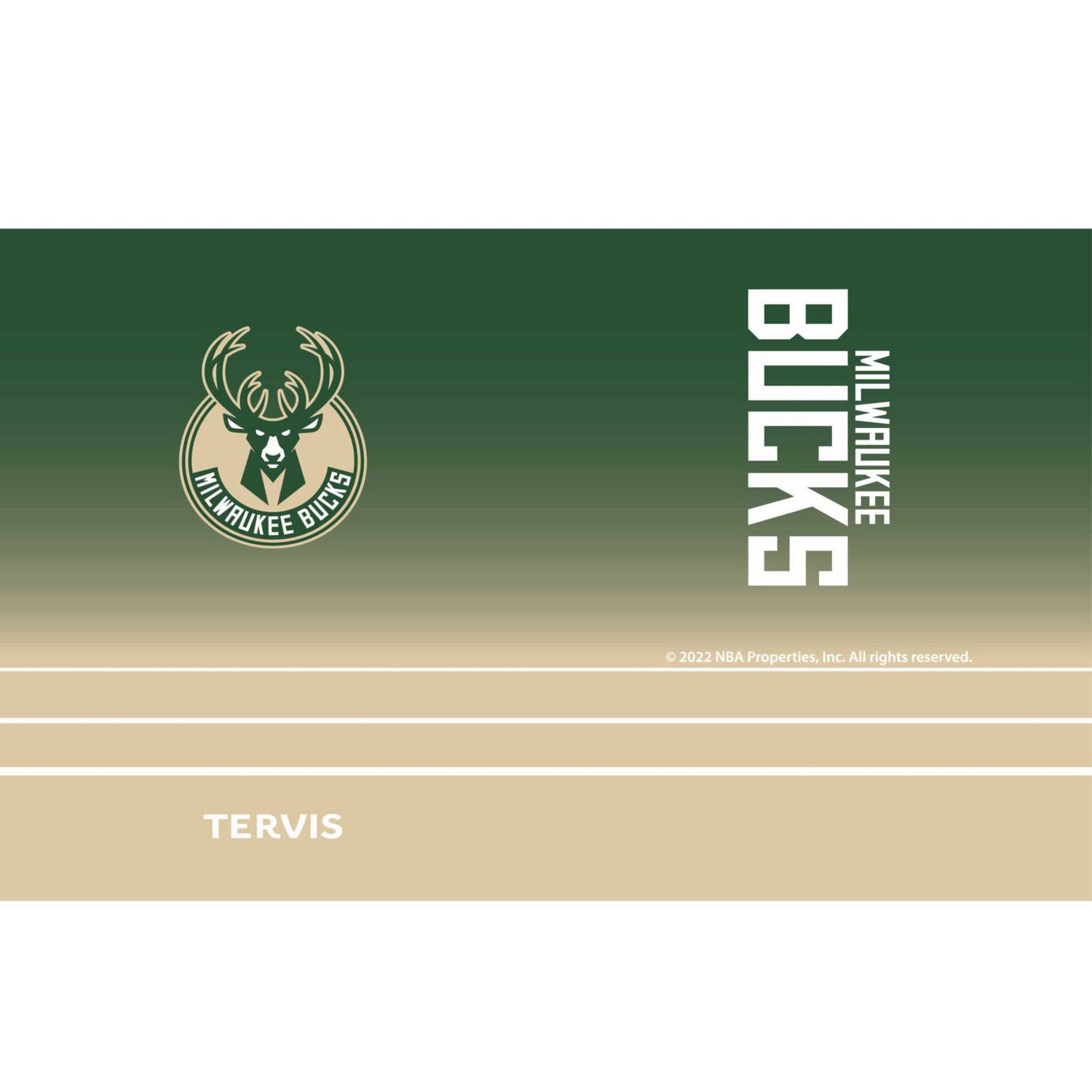 Tervis Milwaukee Bucks 20oz Ombre Stainless Steel Travel Tumbler