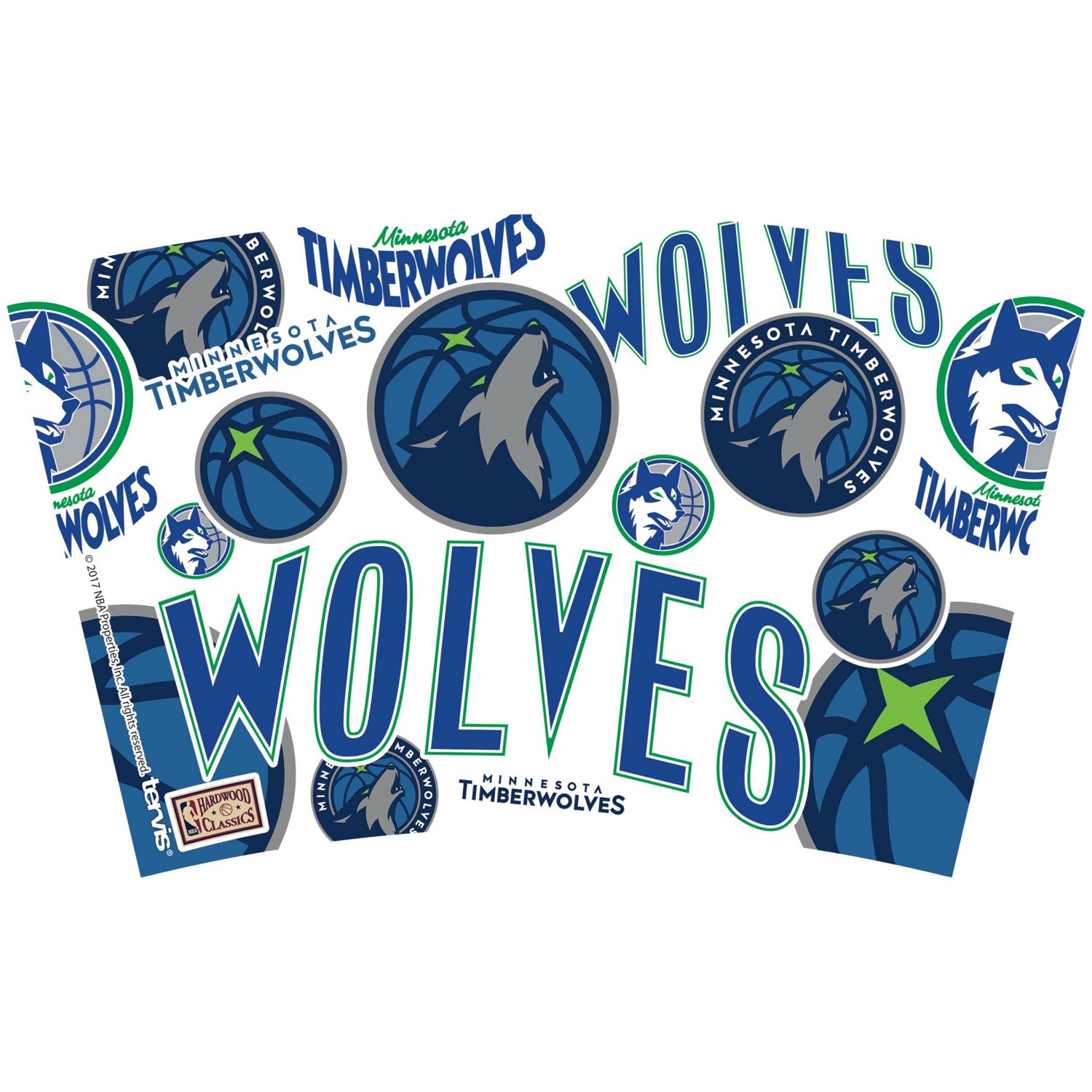 Tervis Minnesota Timberwolves Four-Pack 16oz Classic Tumbler Set - view number 3