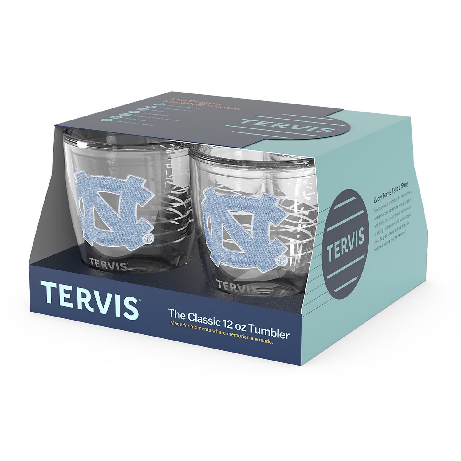 Tervis North Carolina Tar Heels 4-Pack 12oz Emblem Tumbler Set - view number 2