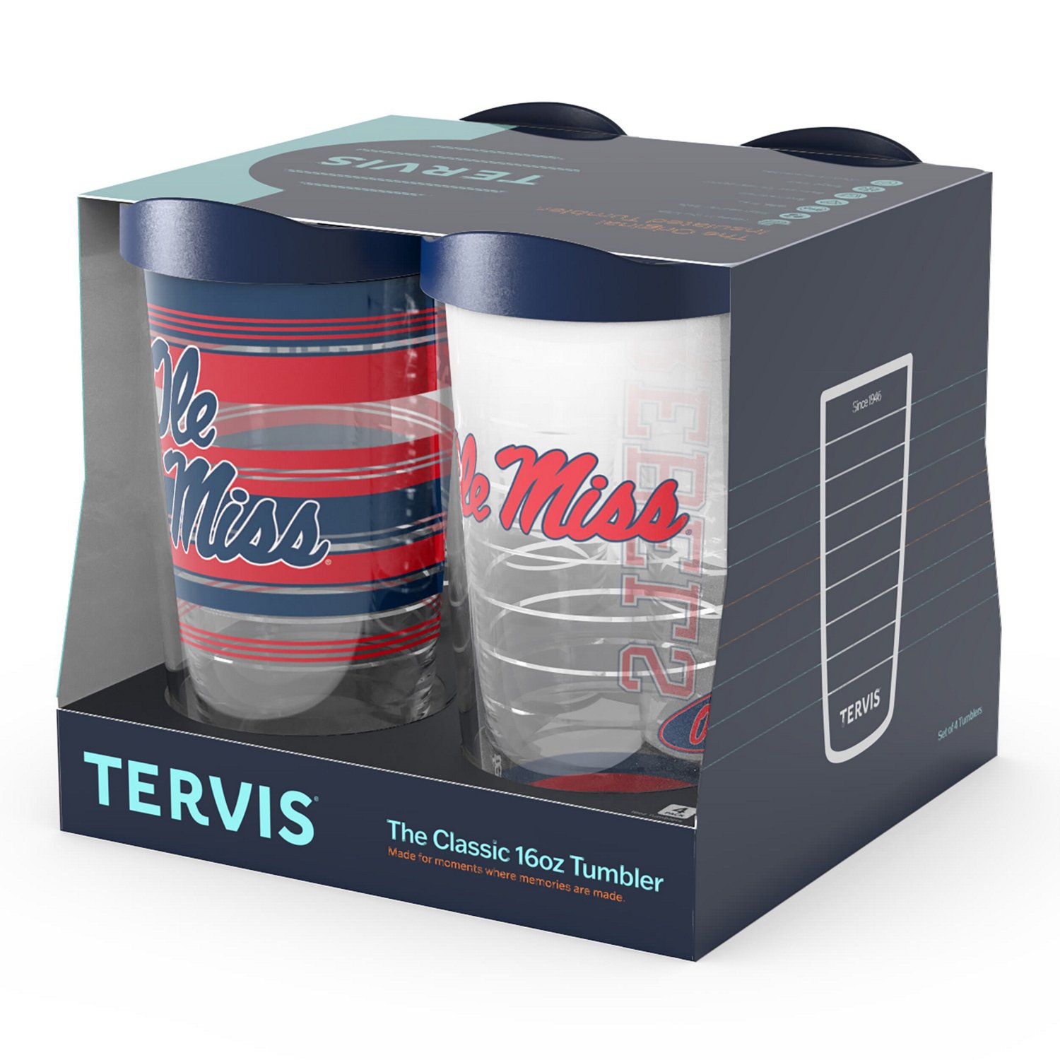 Tervis Ole Miss Rebels Four-Pack 16oz Classic Tumbler Set - view number 3