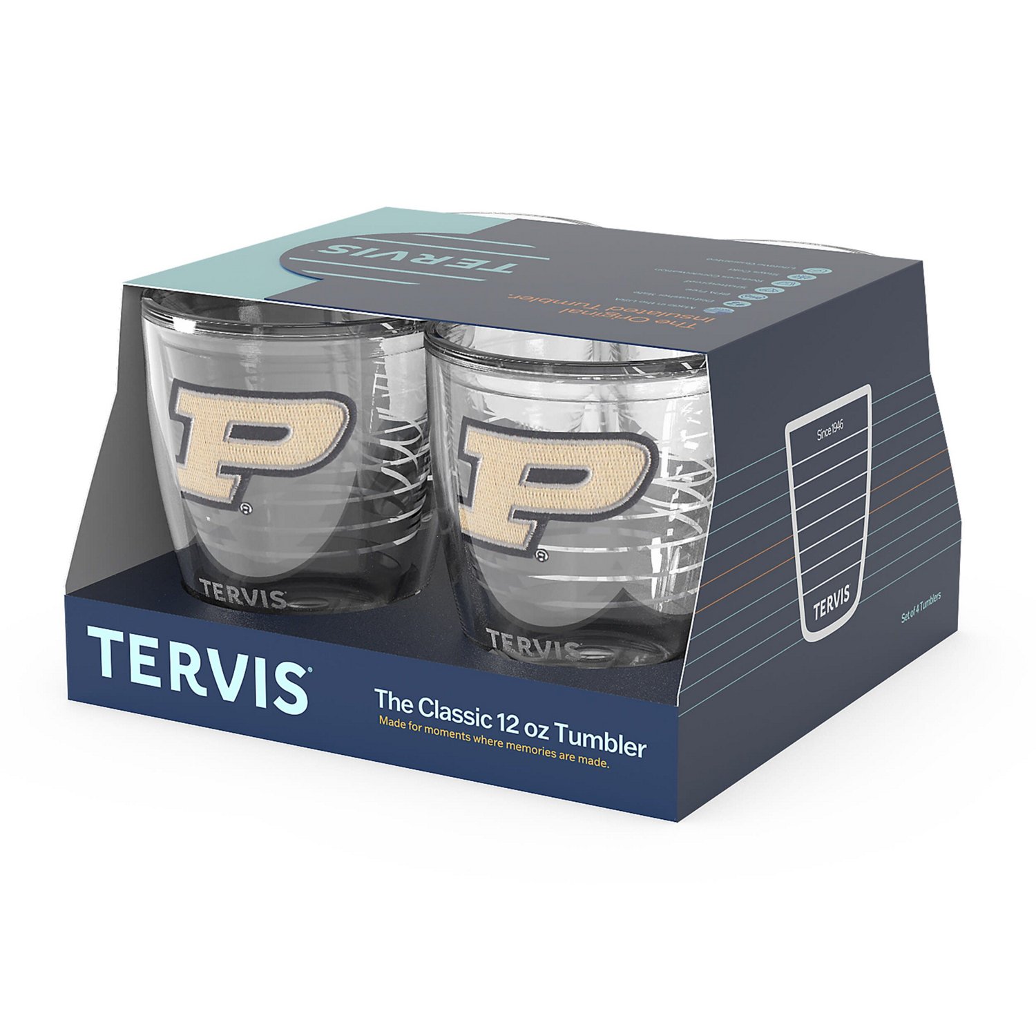 Tervis Purdue Boilermakers 4-Pack 12oz Emblem Tumbler Set - view number 3