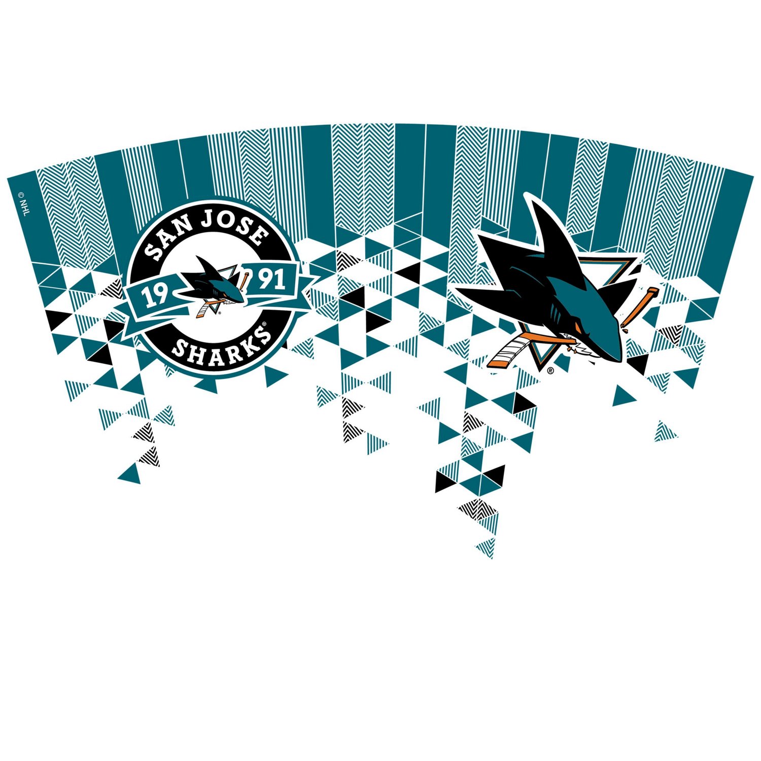 Tervis San Jose Sharks 24oz Shatter Classic Tumbler with Straw Lid - view number 2