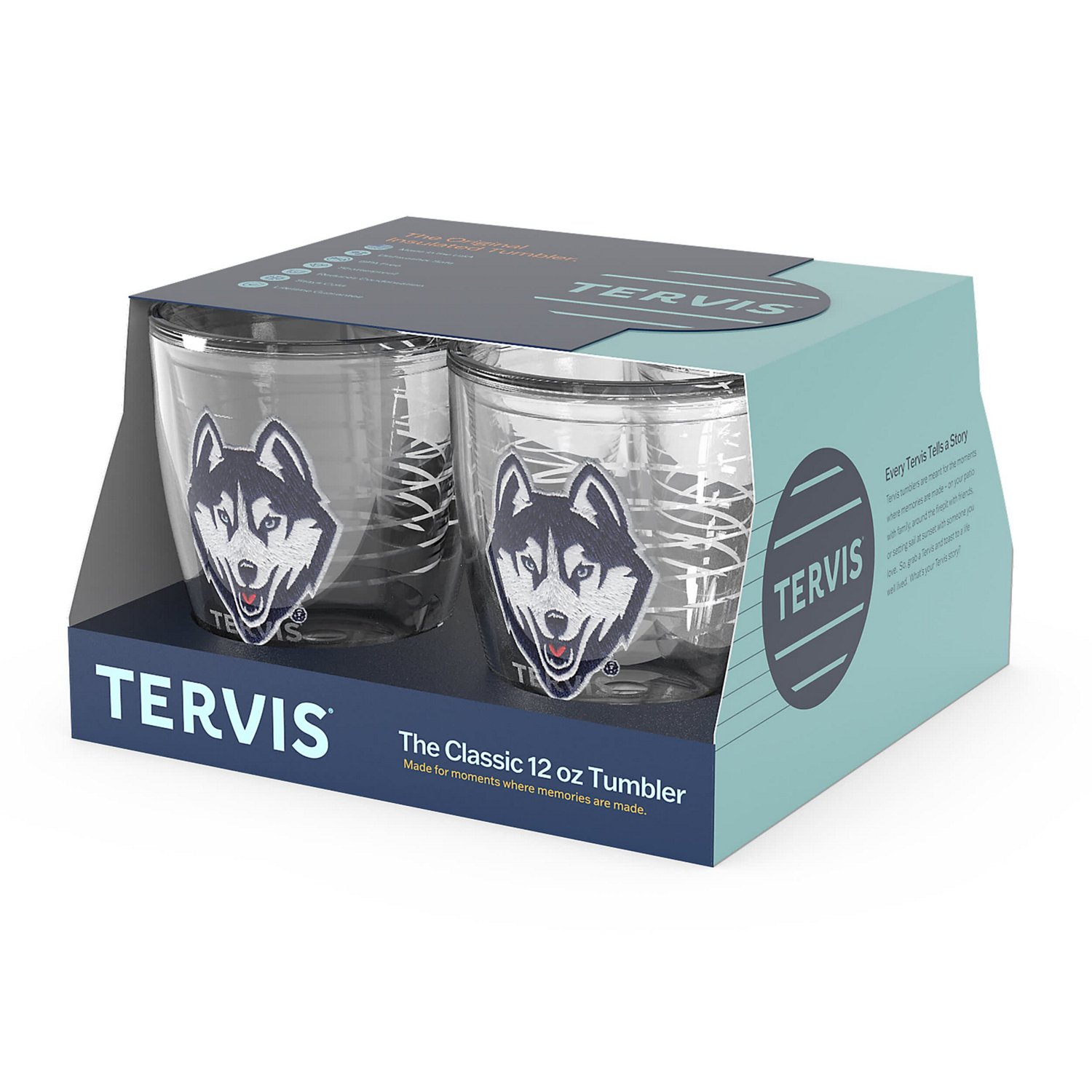 Tervis UConn Huskies 4-Pack 12oz Emblem Tumbler Set - view number 2