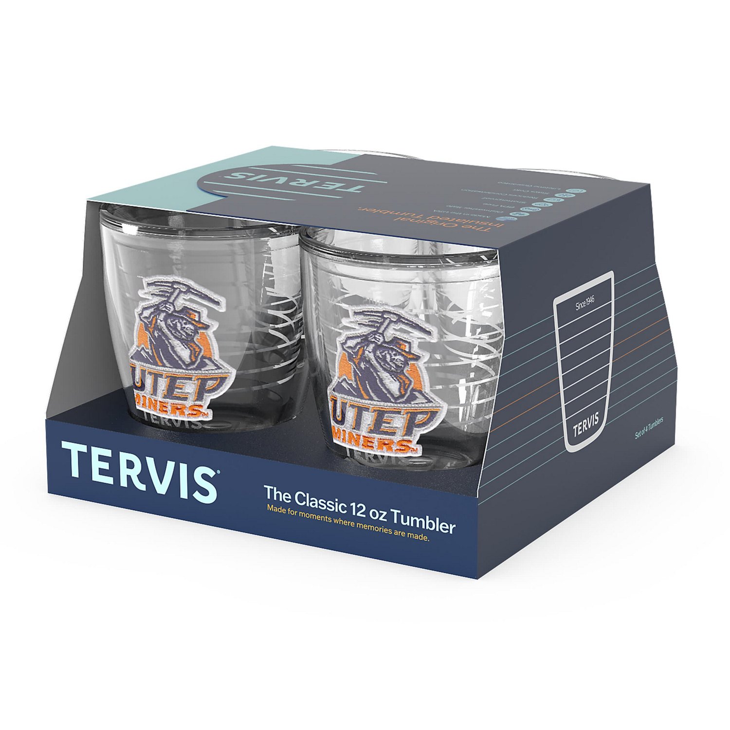 Tervis UTEP Miners 4-Pack 12oz Emblem Tumbler Set - view number 3