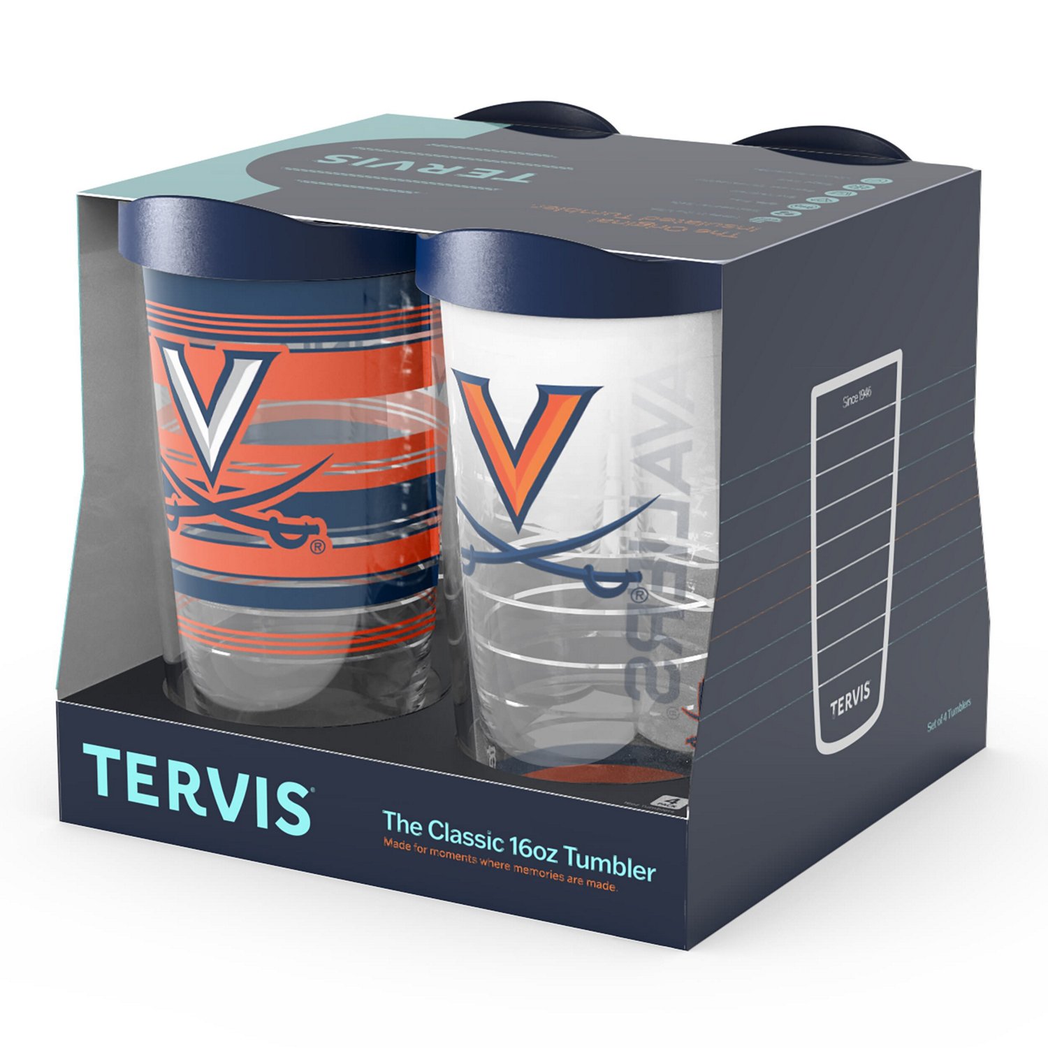 Tervis Virginia Cavaliers Four-Pack 16oz Classic Tumbler Set - view number 3