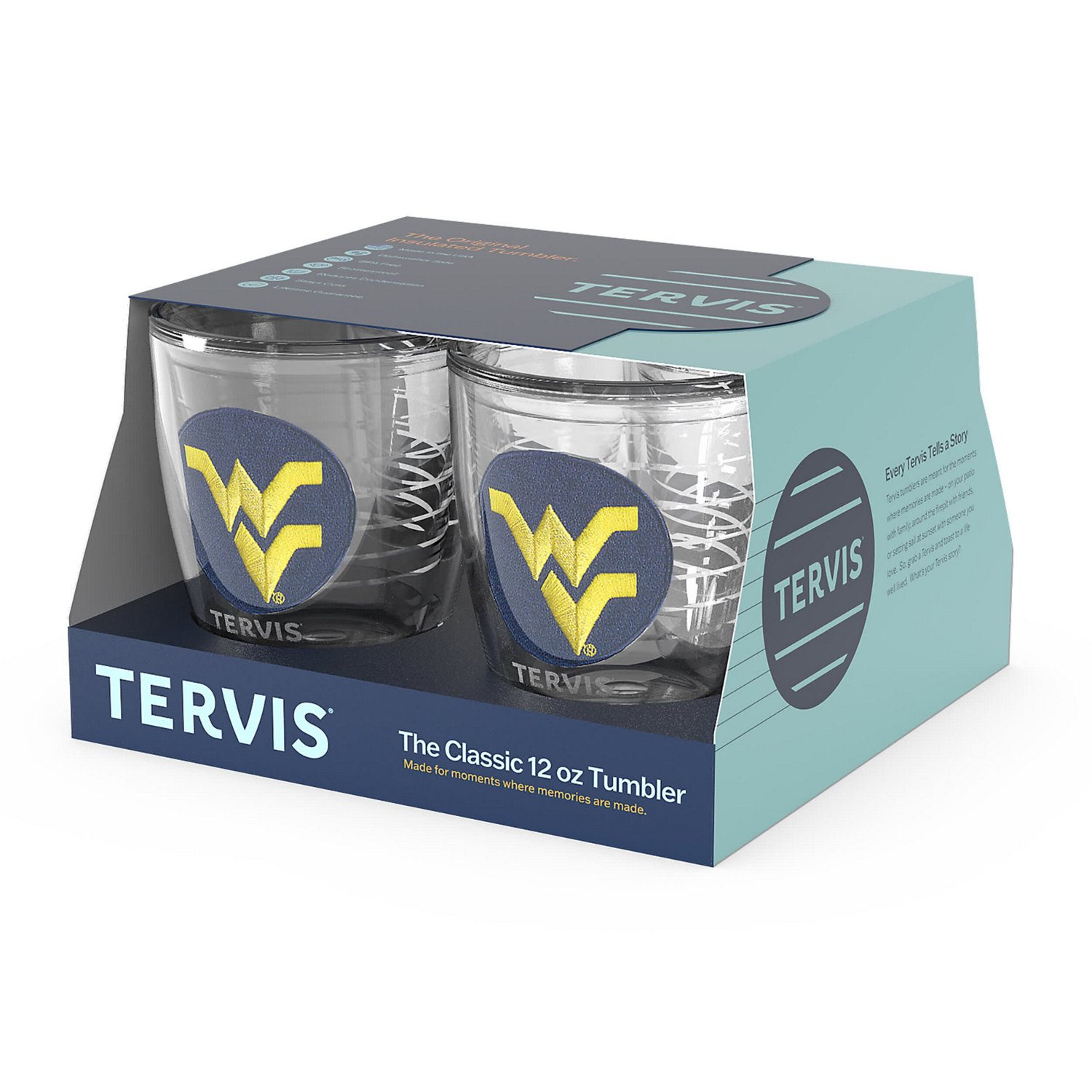 Tervis West Virginia Mountaineers 4-Pack 12oz Emblem Tumbler Set - view number 2