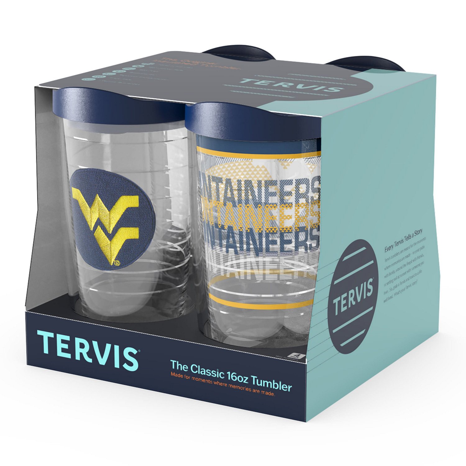 Tervis West Virginia Mountaineers Four-Pack 16oz Classic Tumbler Set - view number 2
