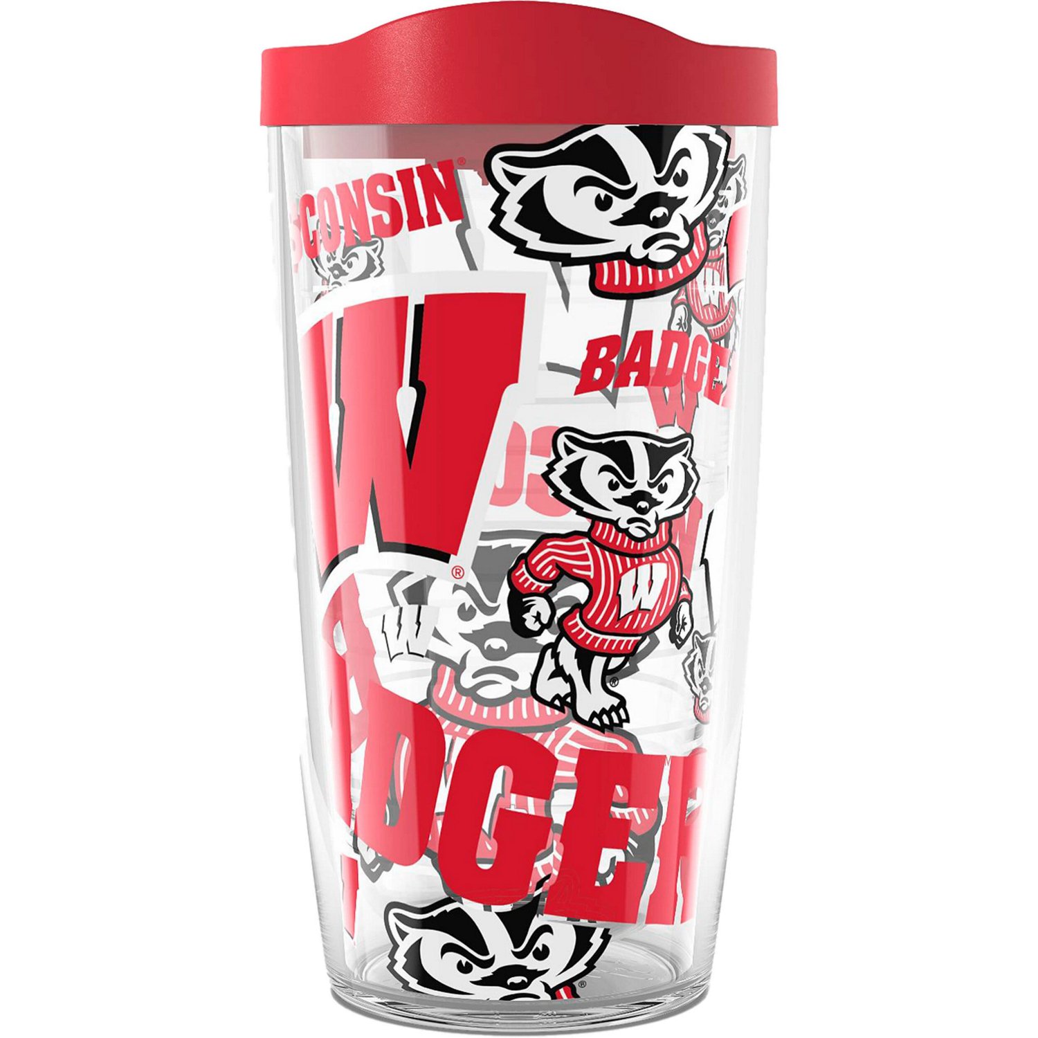 Tervis Wisconsin Badgers 16oz Allover Classic Tumbler