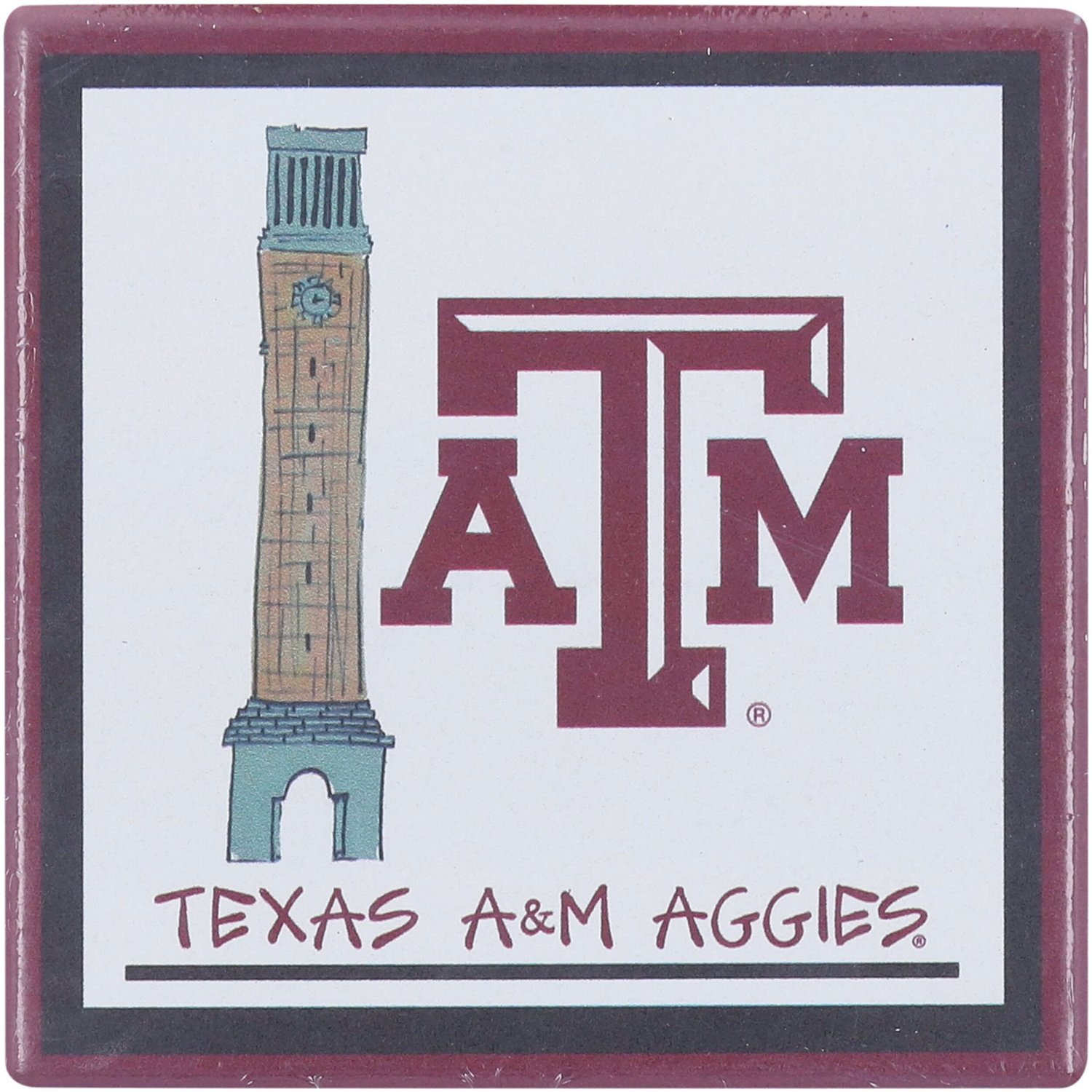 Texas AM Aggies Four-Pack Coaster Set                                                                                            - view number 2