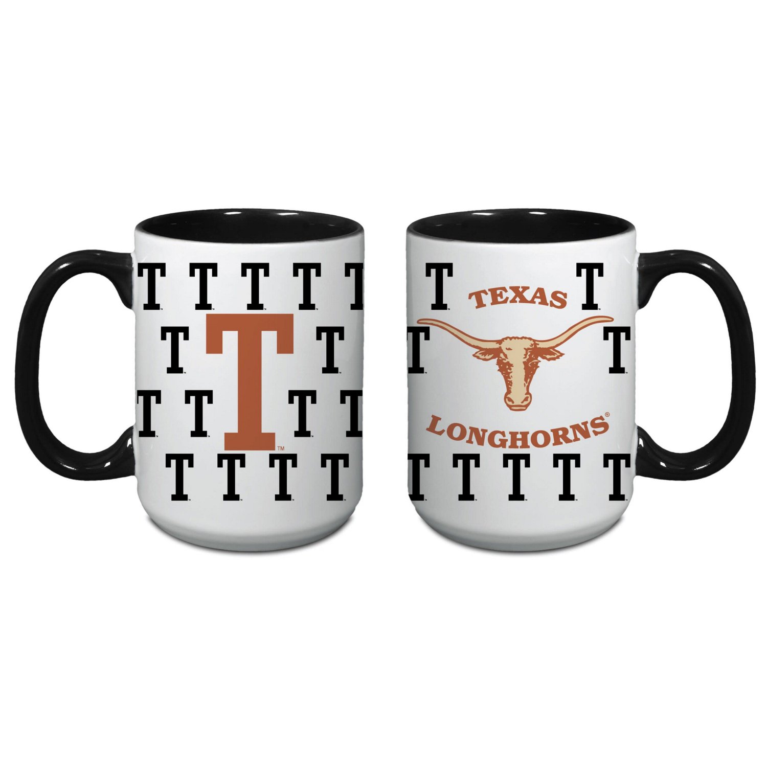 Texas Longhorns 15oz Vintage Repeat Logo Java Mug