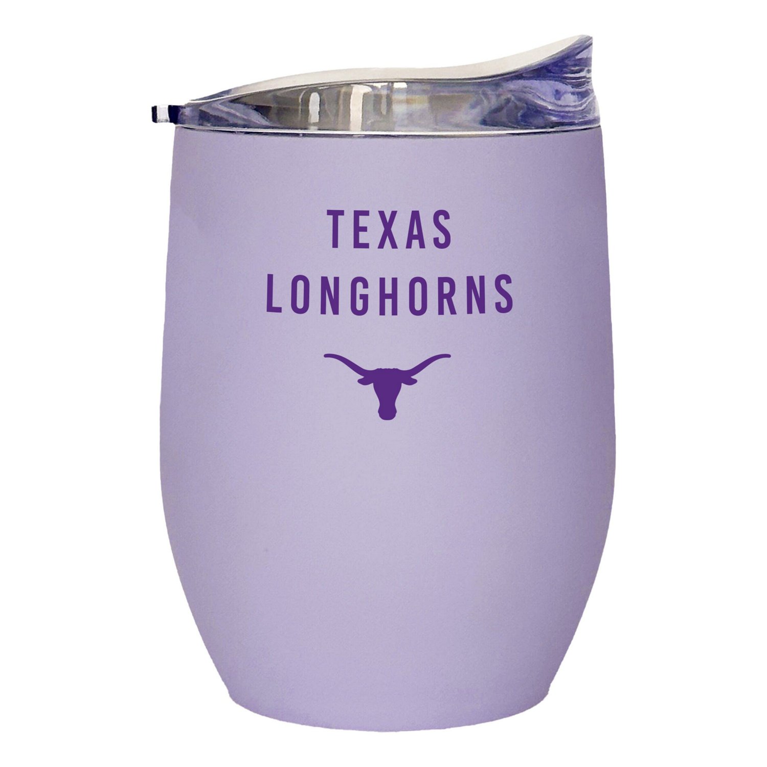 Texas Longhorns 16oz Lavender Soft Touch Curved Tumbler