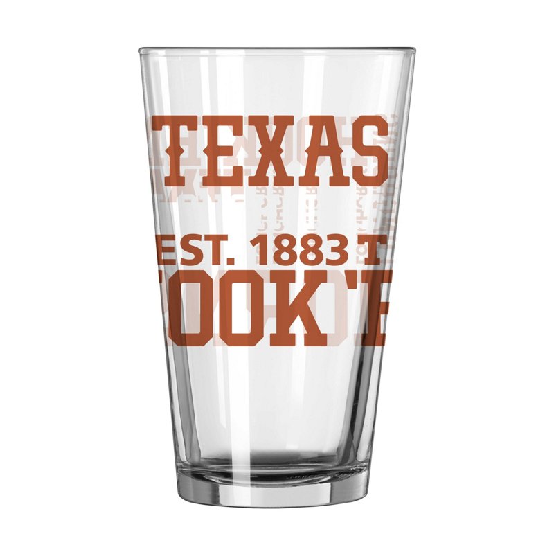 Logo Brands Texas Longhorns 16oz Team Spirit Pint Glass - NCAA Novelty at Academy Sports