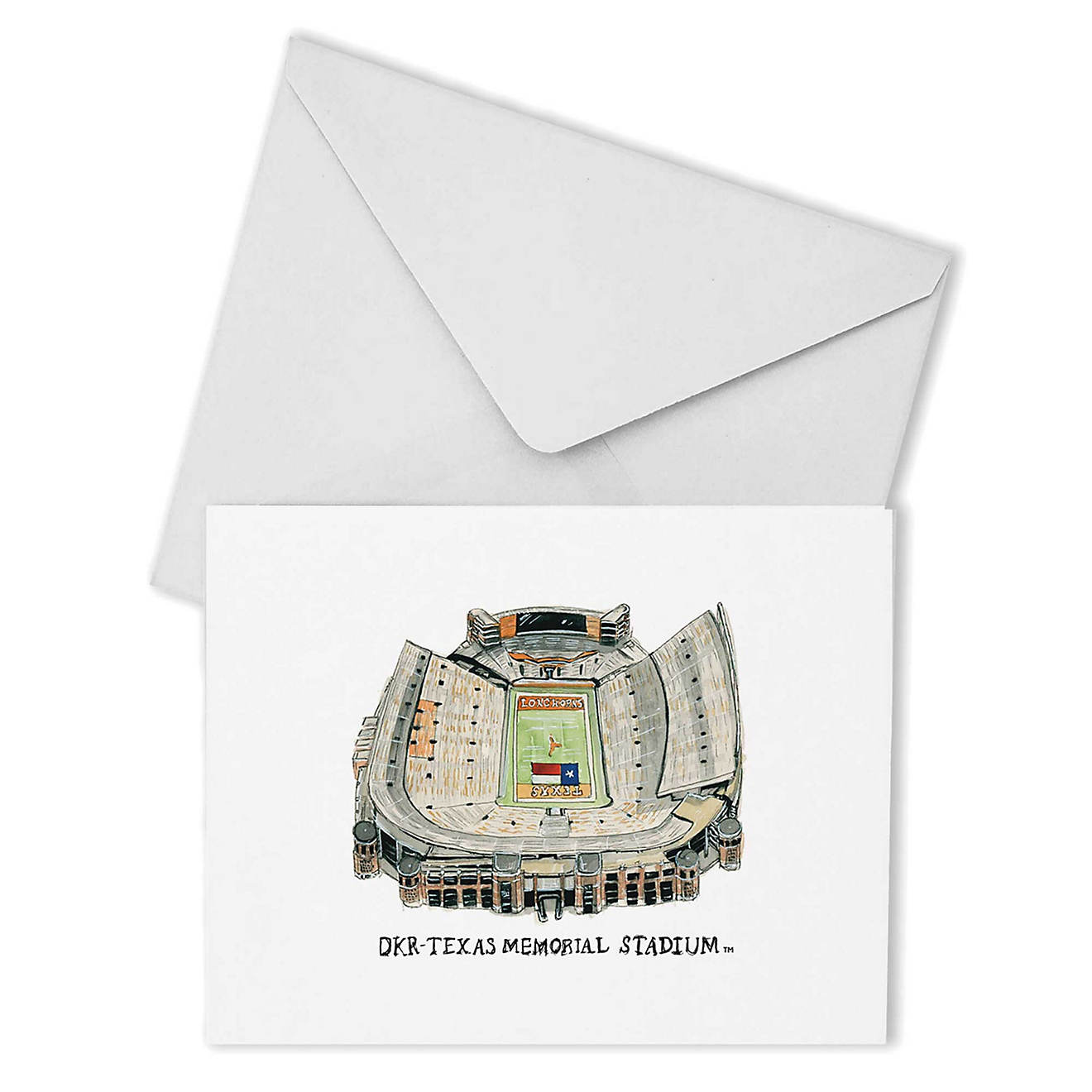 Texas Longhorns Valiant Stadium Boxed Note Card Set                                                                              - view number 1