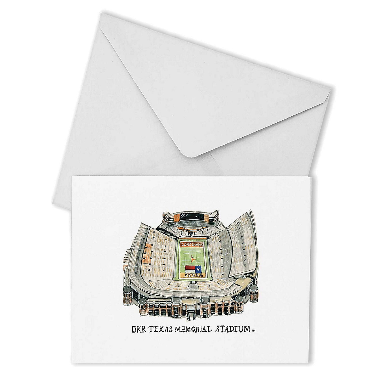 Texas Longhorns Valiant Stadium Boxed Note Card Set                                                                              - view number 1