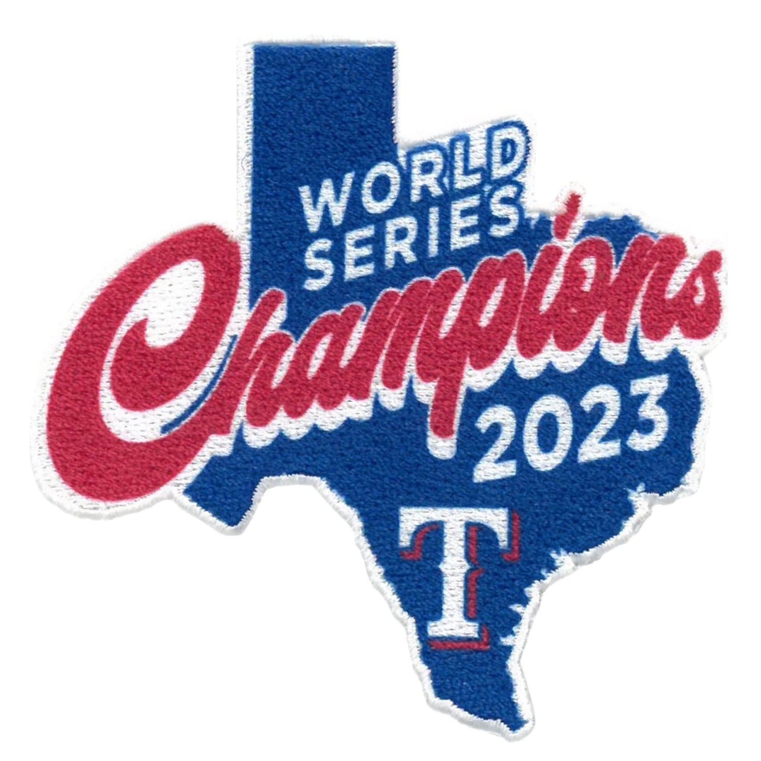 Texas Rangers 2023 World Series Champions State Legends Patch                                                                    - view number 1