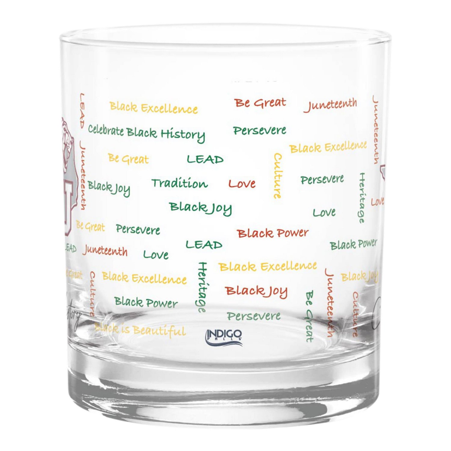 Texas Southern Tigers 14oz History Month Rocks Glass                                                                             - view number 2