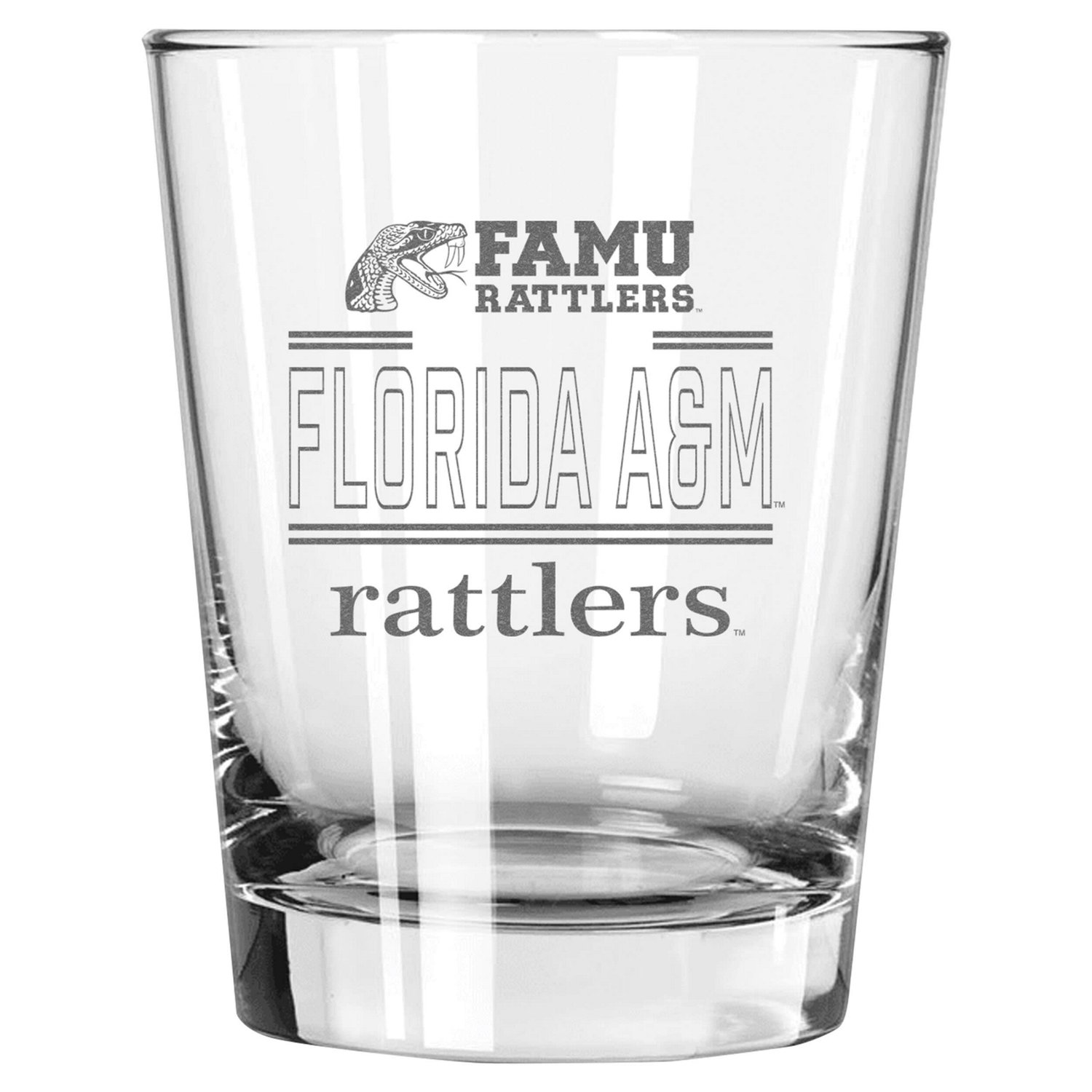 The Memory Company Florida AM Rattlers 15oz Double Old Fashioned Glass