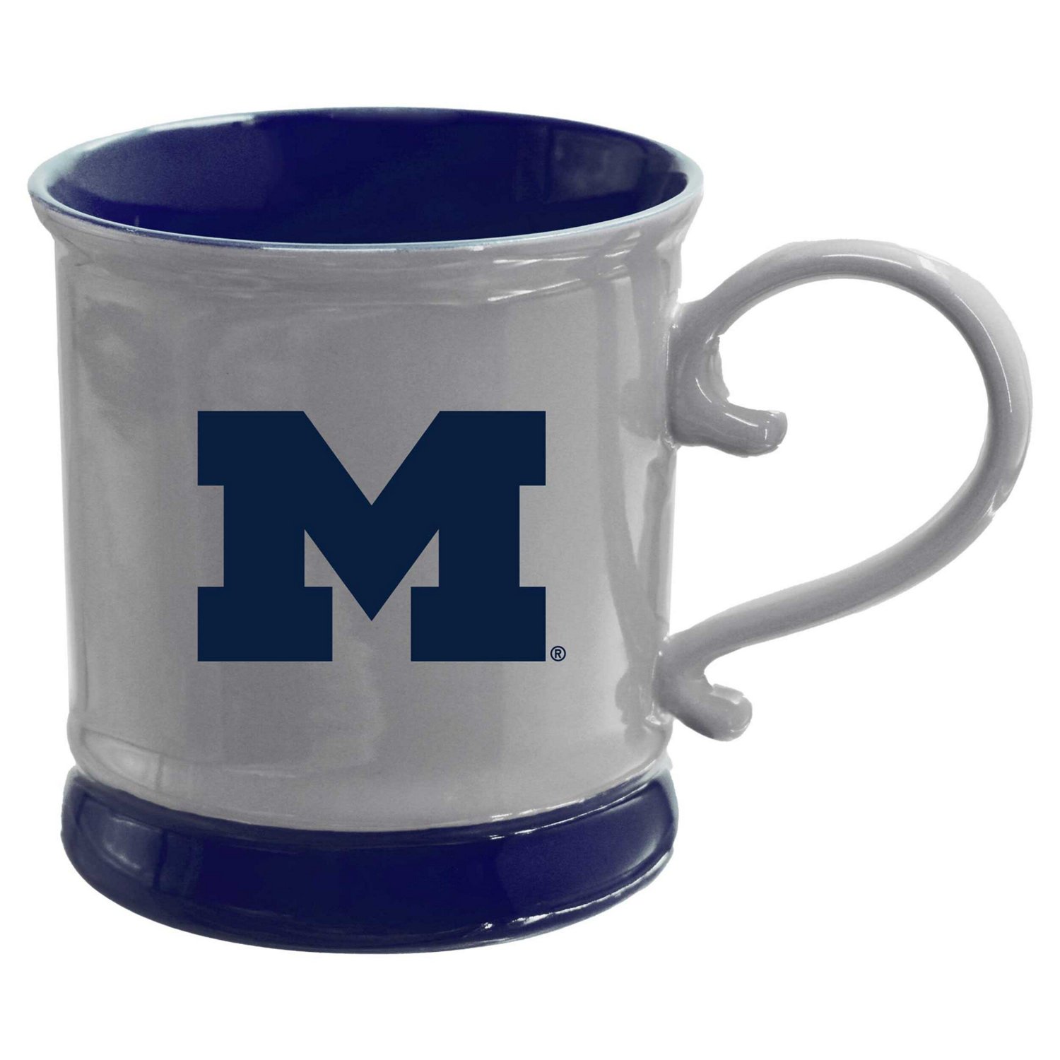 The Memory Company Michigan Wolverines 16oz Fluted Mug with Swirl Handle                                                         - view number 1