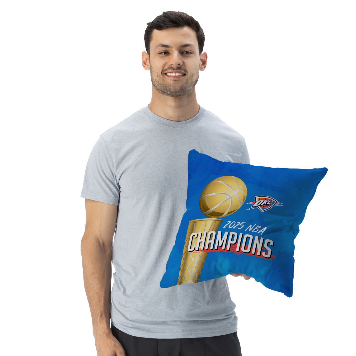 The Northwest Group Oklahoma City Thunder 2025 NBA Finals Champions 18" x 18" Throw Pillow - view number 3