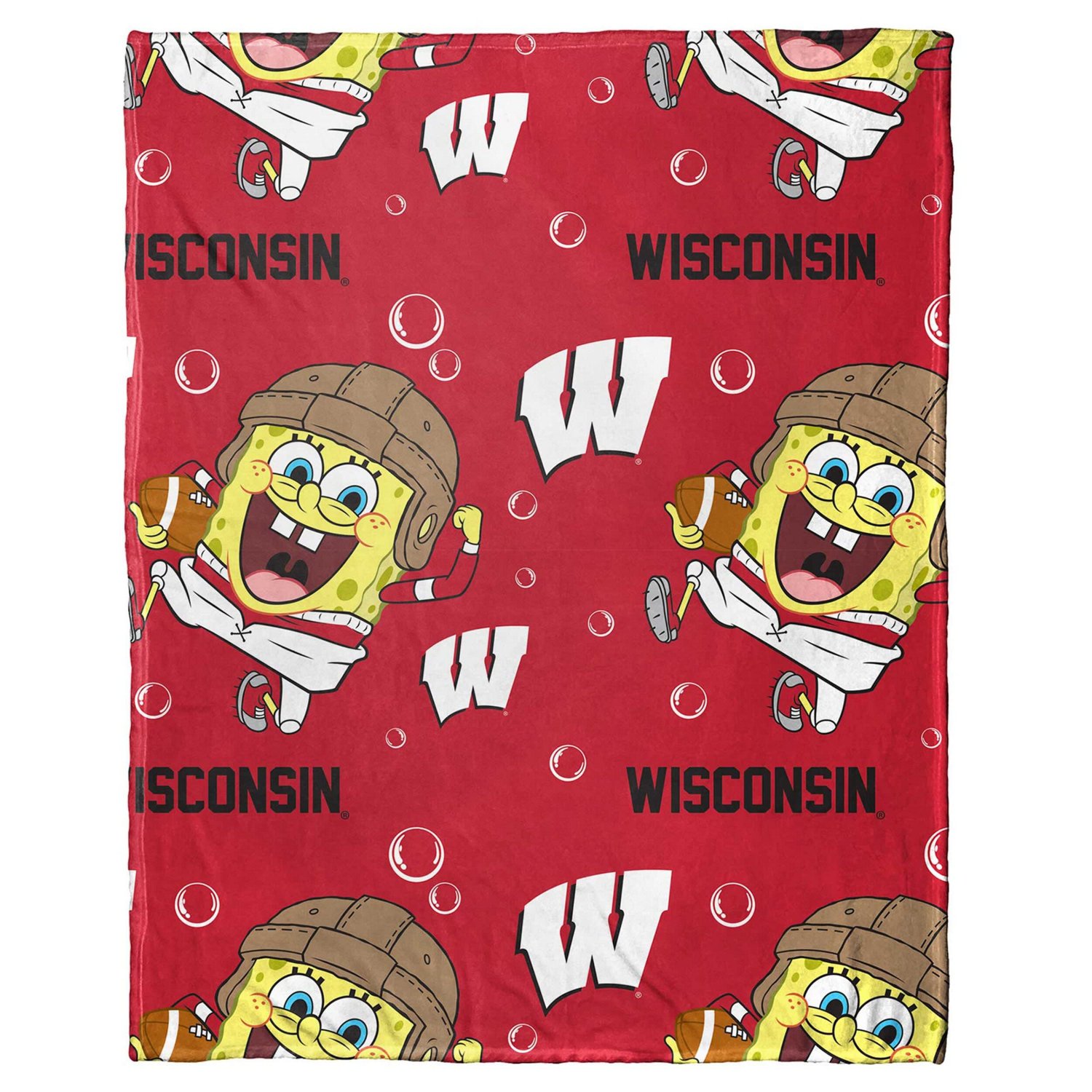 The Northwest Group Wisconsin Badgers Spongebob Squarepants Hugger Blanket - view number 2
