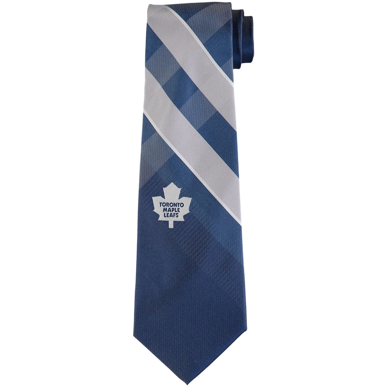 Toronto Maple Leafs Woven Poly Grid Tie                                                                                          - view number 1