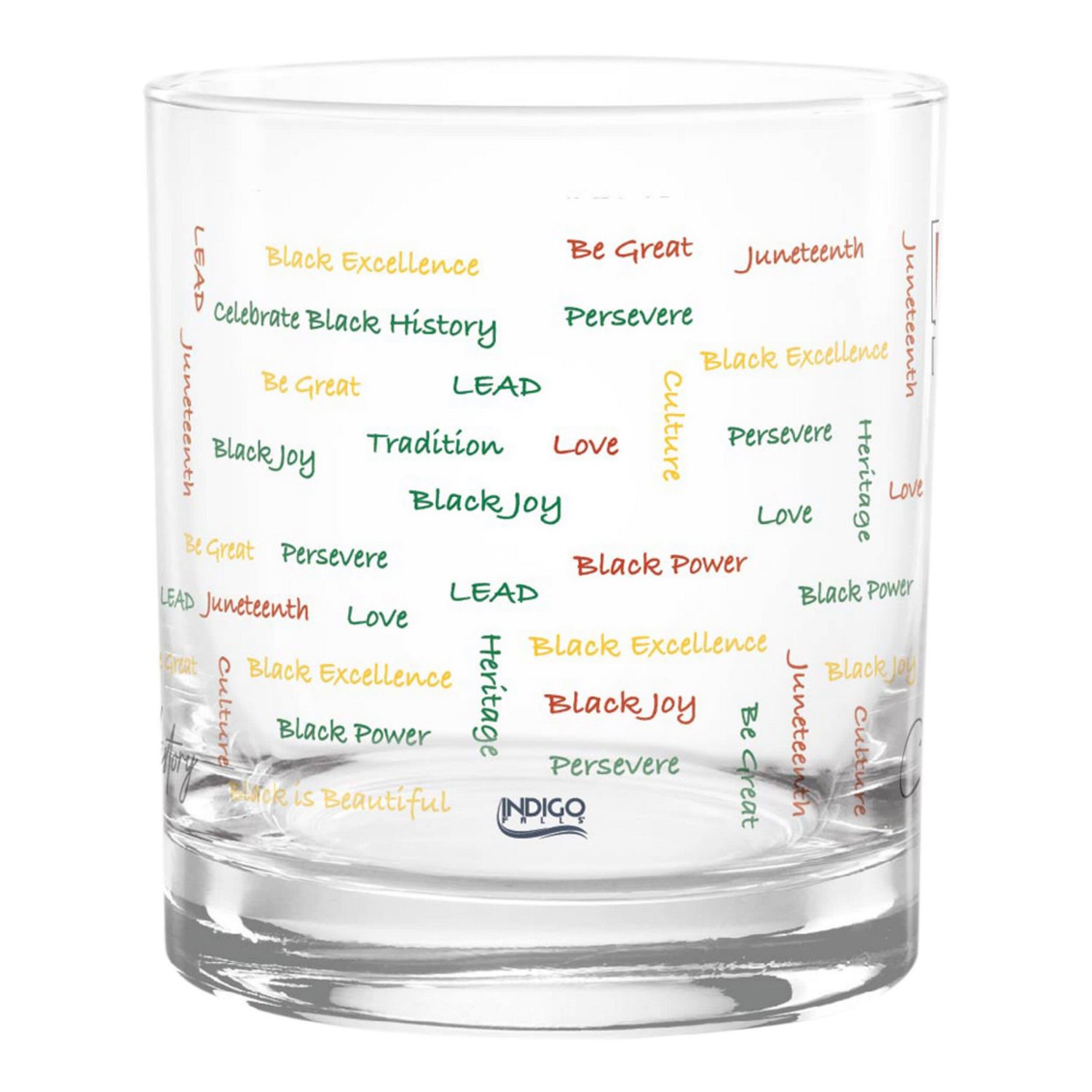 Tuskegee Golden Tigers 14oz History Month Rocks Glass                                                                            - view number 2