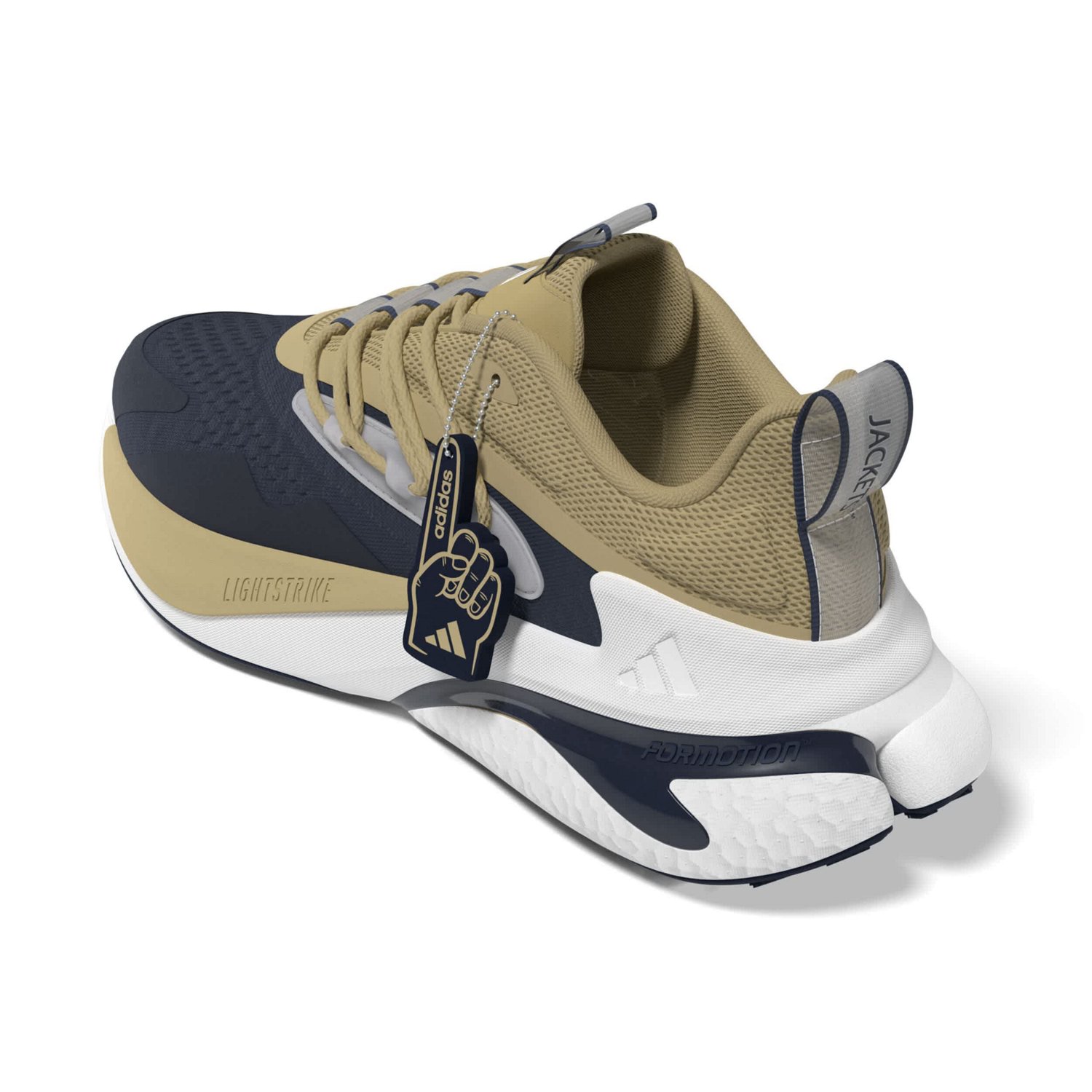 Unisex adidas Gold Georgia Tech Yellow Jackets AlphaBoost V2 Shoes                                                               - view number 3