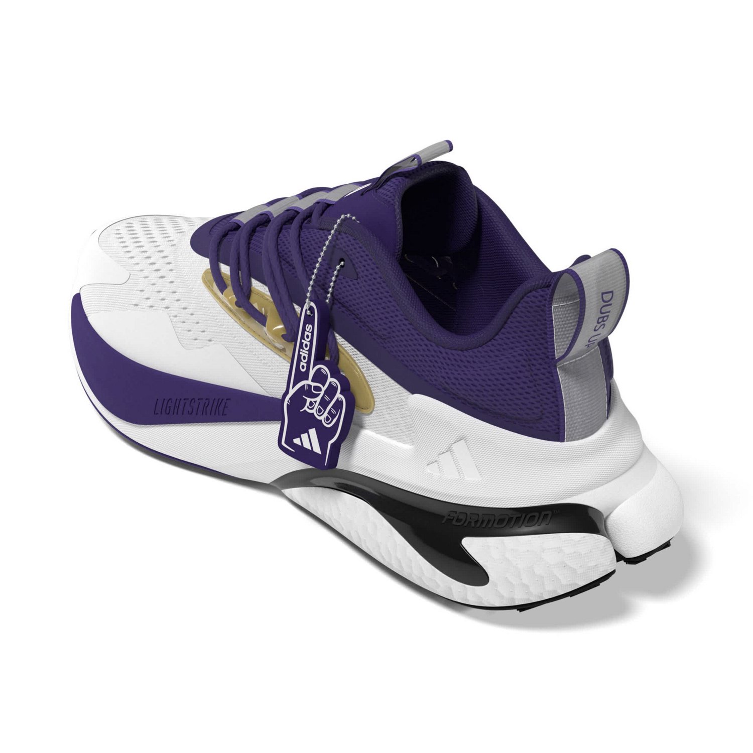 Unisex adidas Purple Washington Huskies AlphaBoost V2 Shoes                                                                      - view number 3