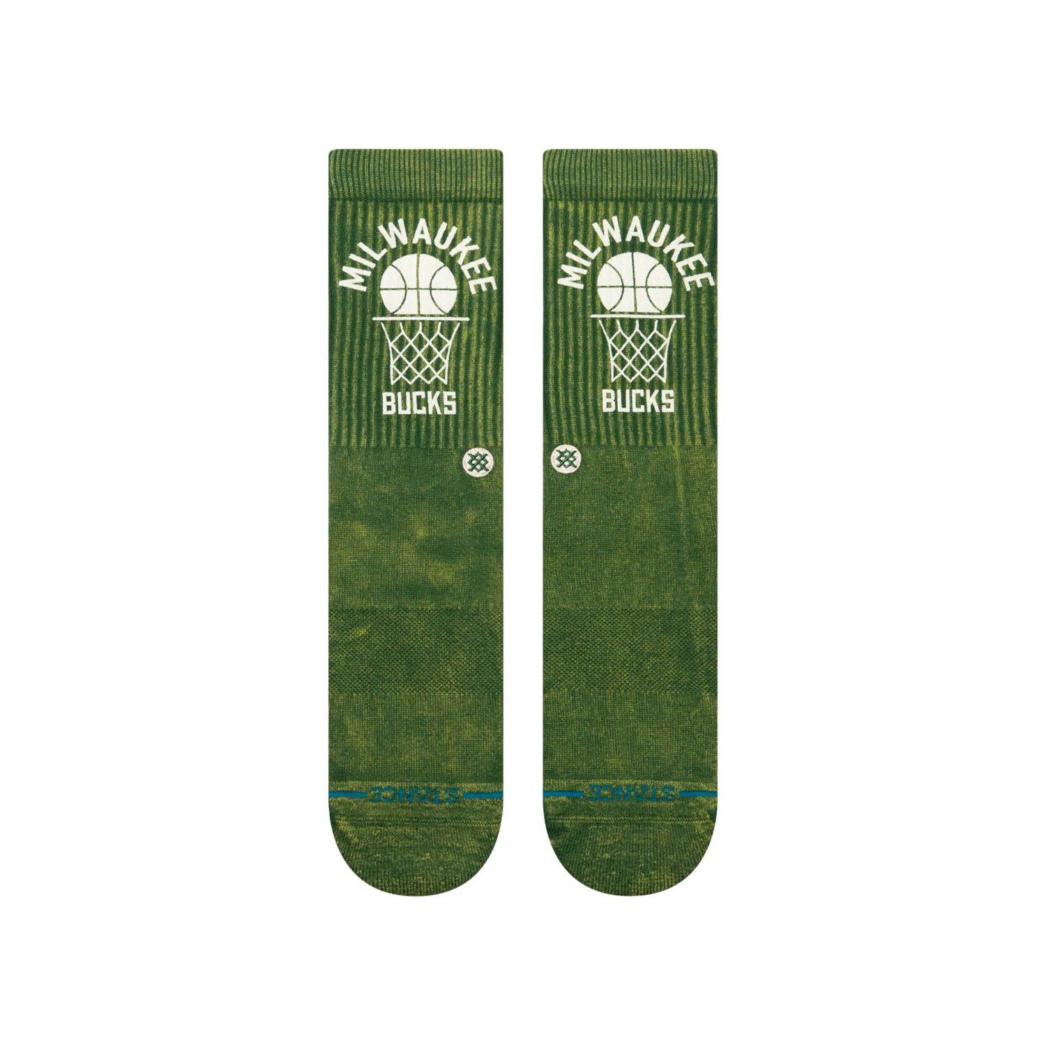Unisex Stance Hunter Milwaukee Bucks Vintage Crew Sock - view number 2