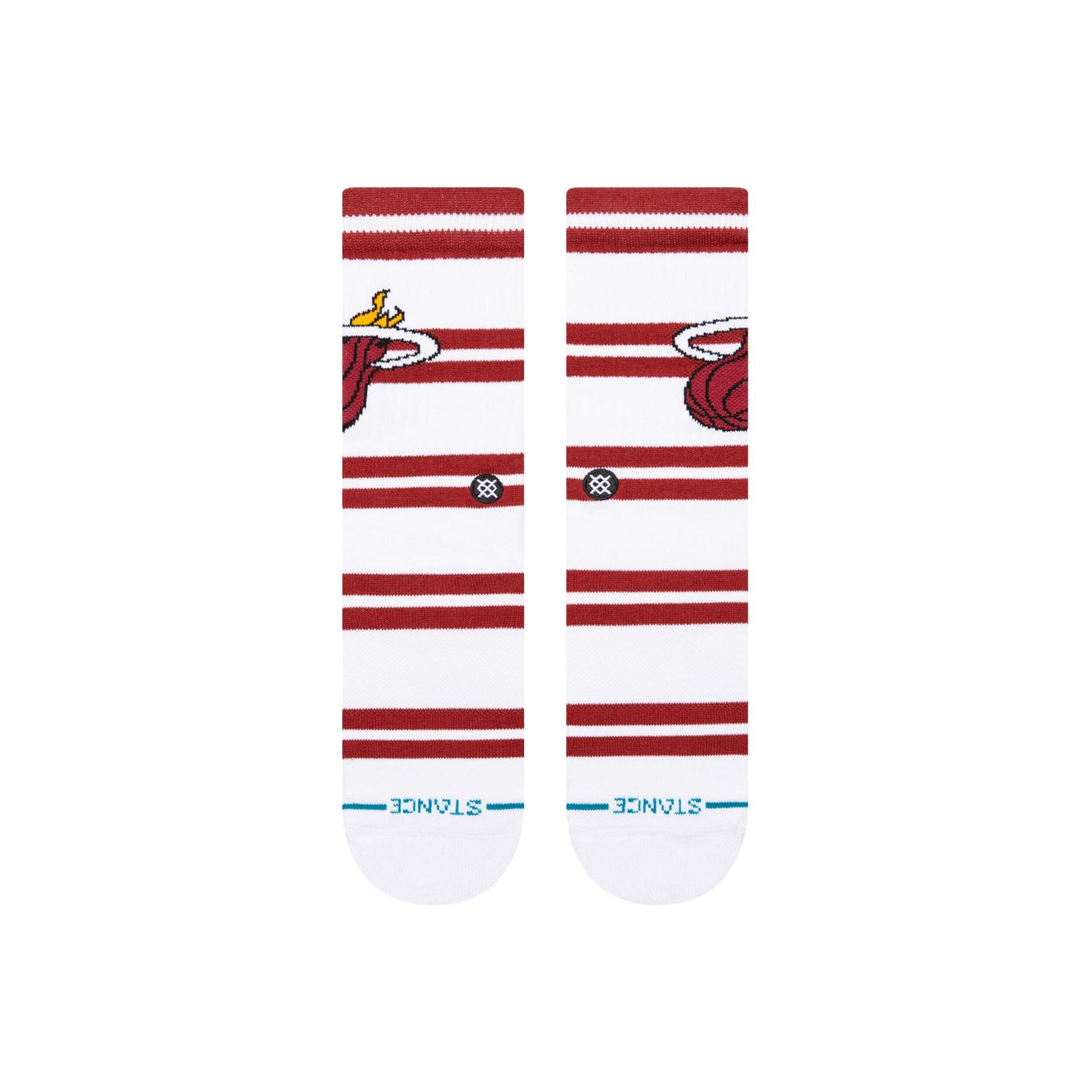 Unisex Stance Miami Heat Prep Stripe Crew Sock - view number 2